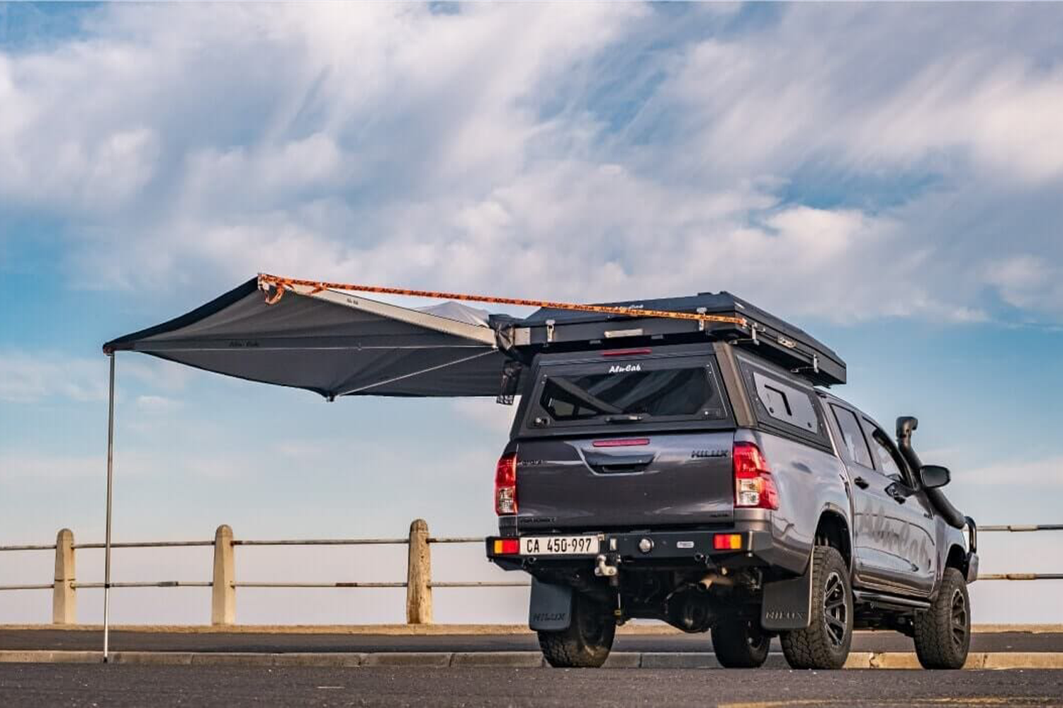 Alu-Cab 180° Shadow Awning — genuine product, Rival 4x4 Australia
