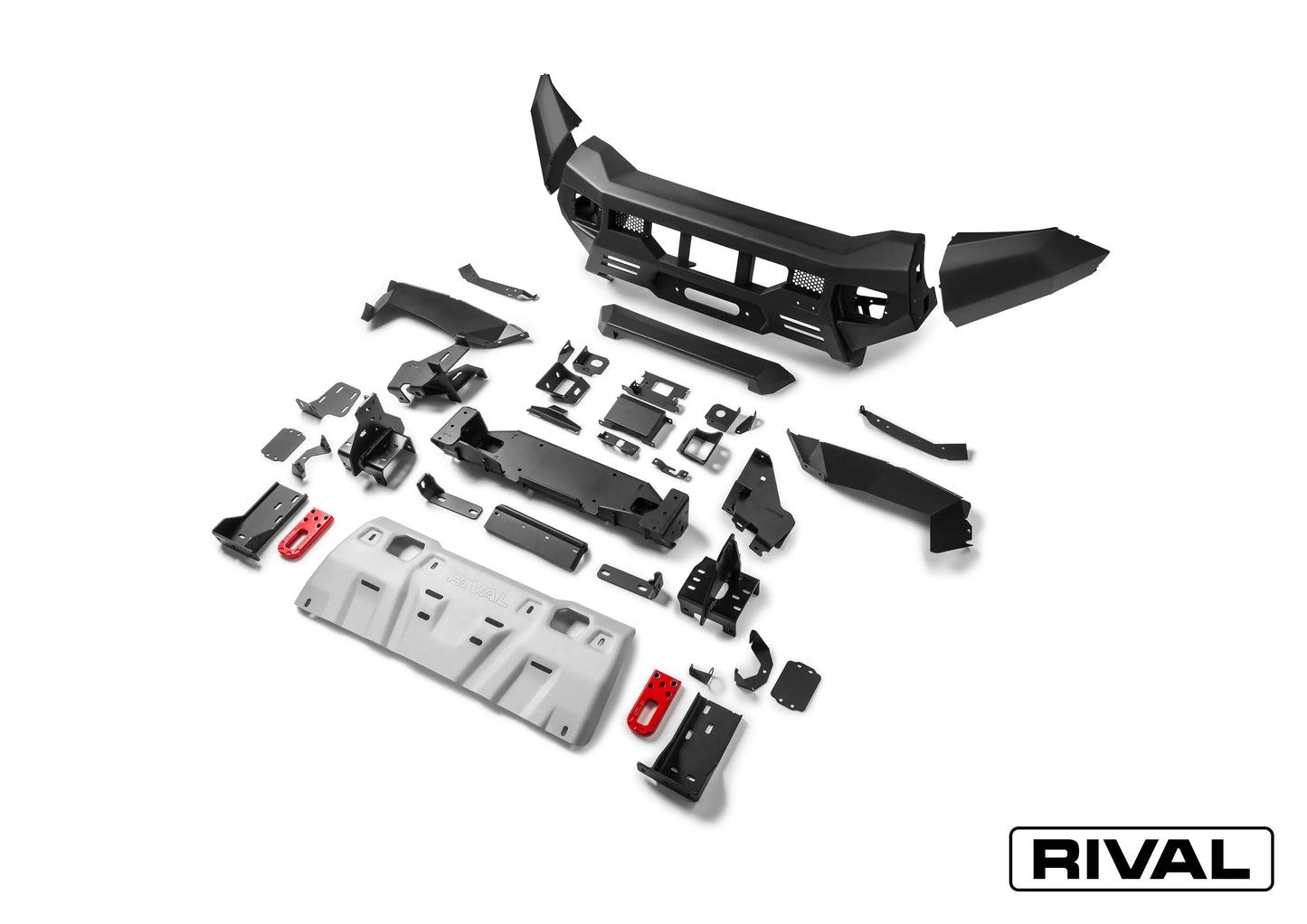 Aluminium Front Bar – VW Amarok 2023 – Present, includes RIVAL FOG Lights – Set of 2 RIVAL 4x4 Australia