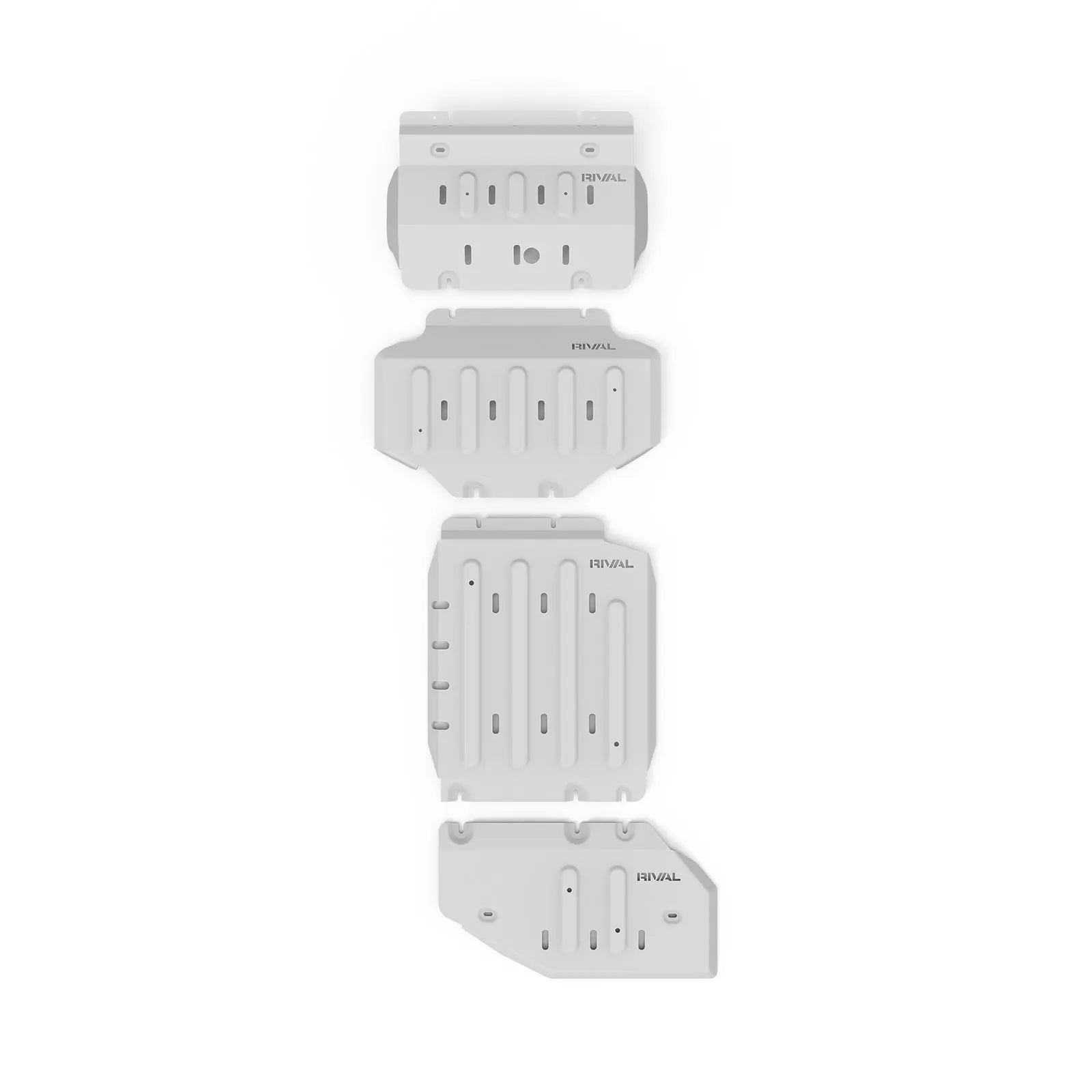 Aluminum Bash Plate Set – Engine, Radiator, Transmission & Transfer Protection for Tank 300/500 (2021-Present) 4WD RIVAL