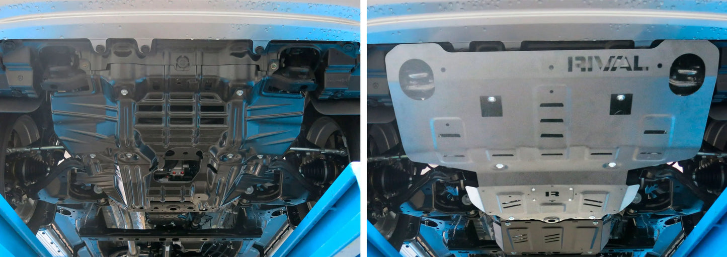 Aluminum Engine Bash Plate - Toyota Hilux 2015-On / Toyota Fortuner 2015-On RIVAL 4x4 Australia