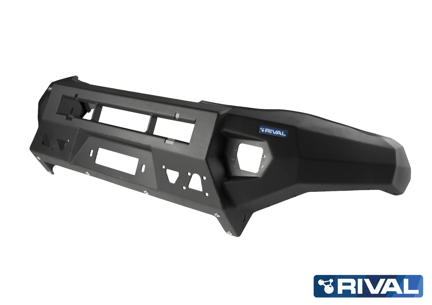 Aluminum Front Bar - Toyota Hilux 2015-2018, includes RIVAL FOG lights (Set of 2) RIVAL