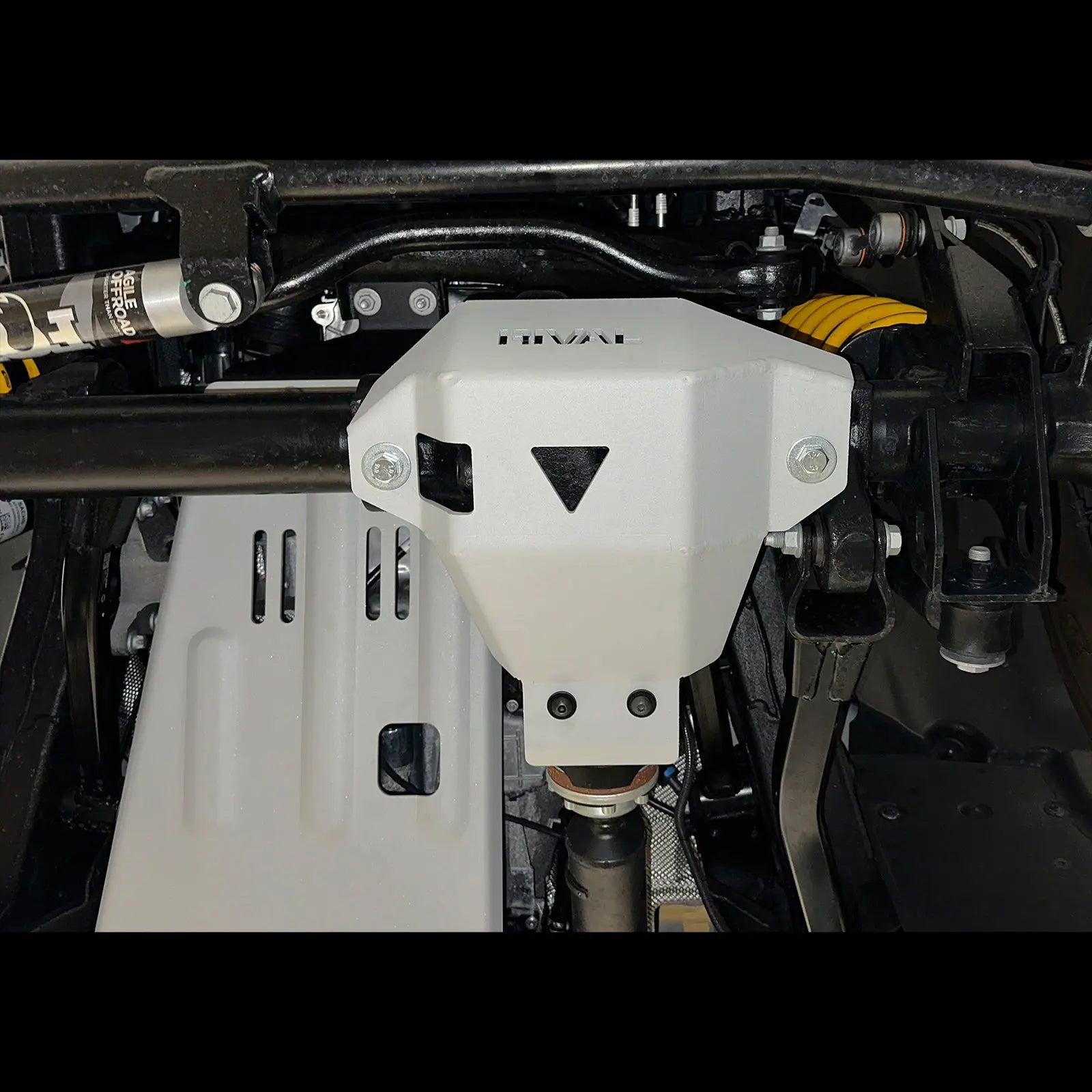 Aluminum Front Differential Bash Plate - Ineos Grenadier V-3.0, 3.0D, At, 4Wd (2023-Present) + Fitting Kit RIVAL