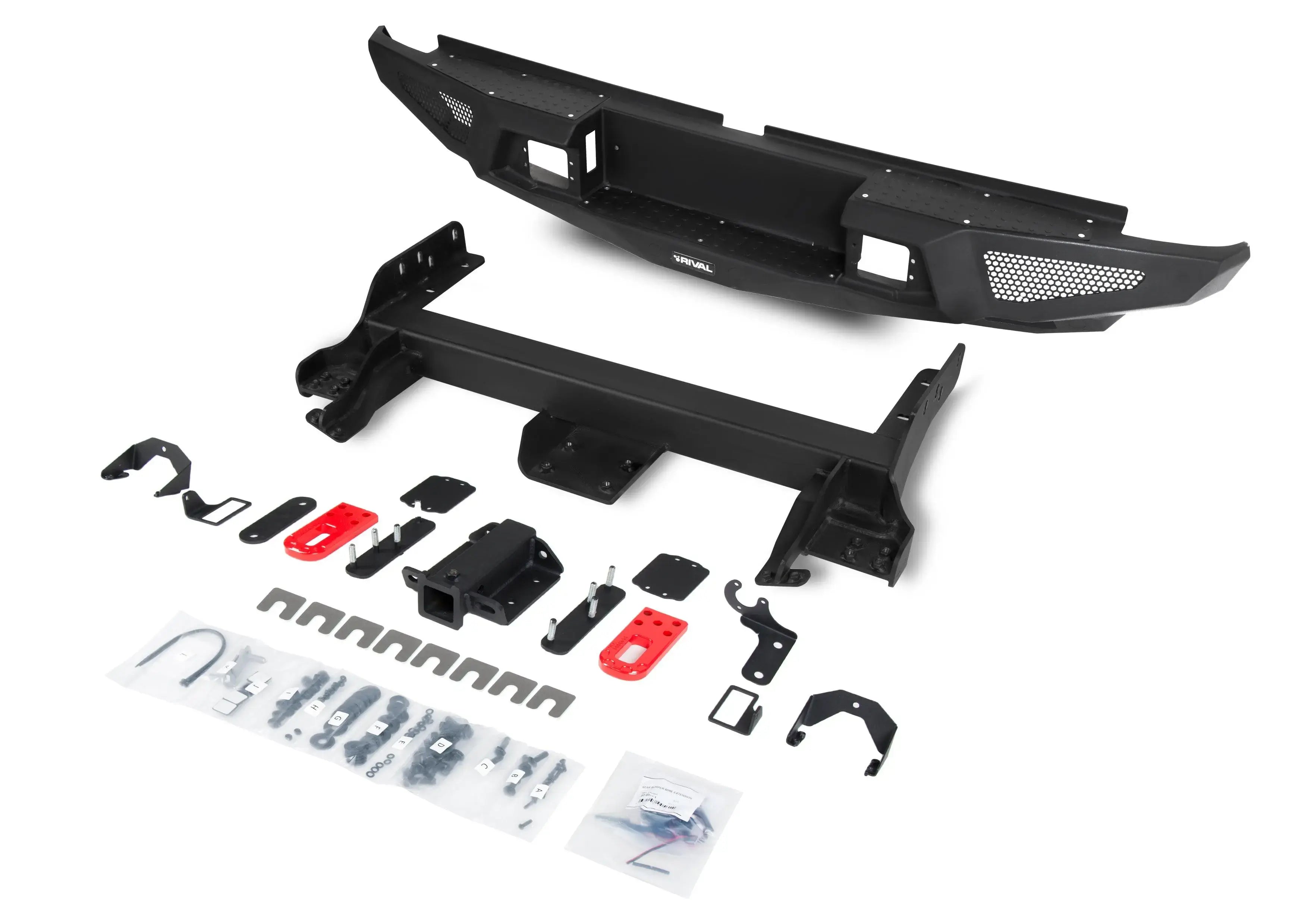 Aluminum Rear Bar - Mitsubishi Triton MR 2019-On, includes RIVAL Spotlights (Set of 2) RIVAL 4x4 Australia