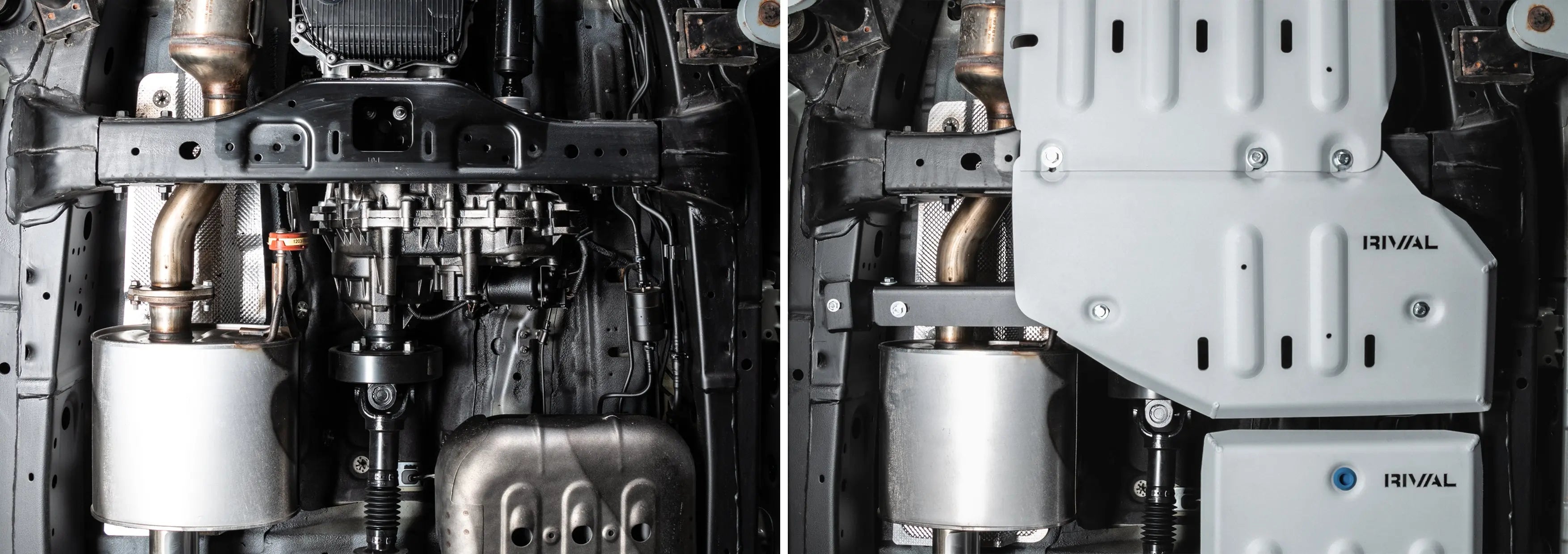 Aluminum Transfer Case Bash Plate - Tank 300 2023-, V - 2.0T, At, 4Wd, Petrol only RIVAL