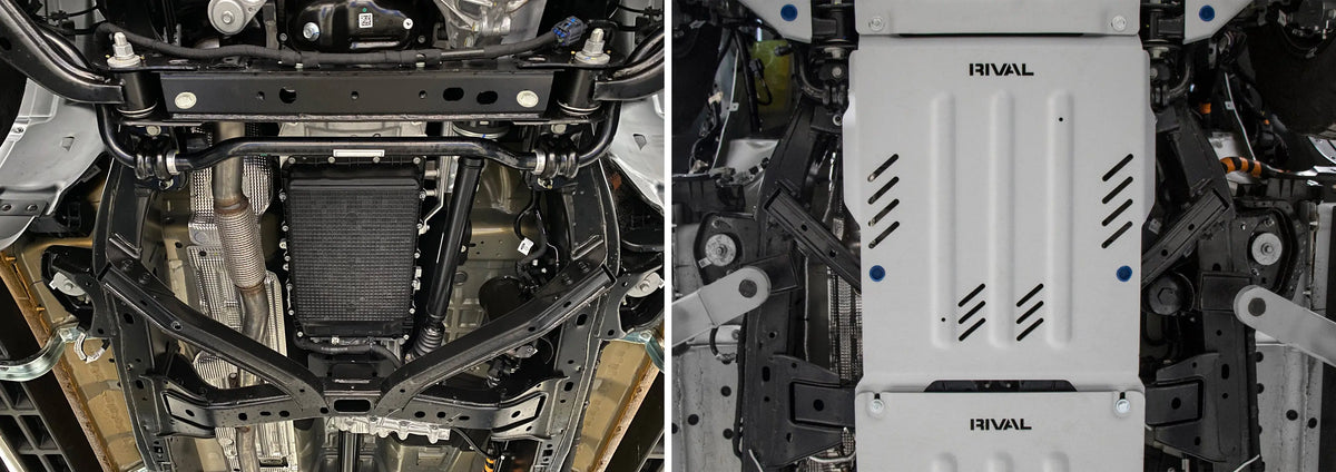 RIVAL aluminium transmission bash plate 2333.1886.2.6. Confirm vehicle fitment before ordering.