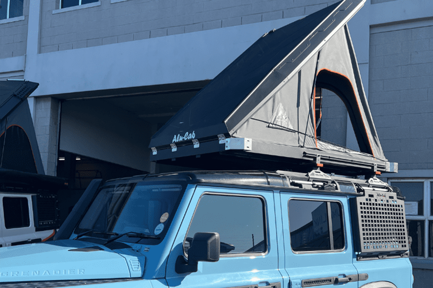 Alu-Cab INEOS Grenadier Load Bar Risers fitted to INEOS Grenadier — Rival 4x4 Australia