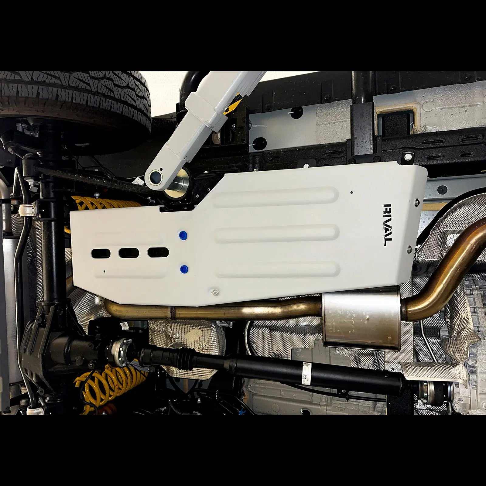 Ineos Grenadier V-3.0, 3.0D, AT, 4WD (2023–Present) 4x4 Fuel Tank Bash Plate – Aluminium + Fitting Kit RIVAL