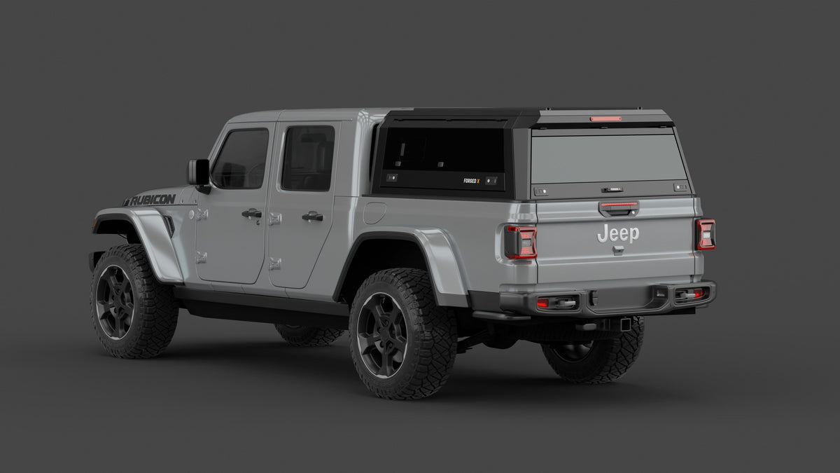 Jeep Gladiator JT aluminium ute canopy – with sliding dog windows