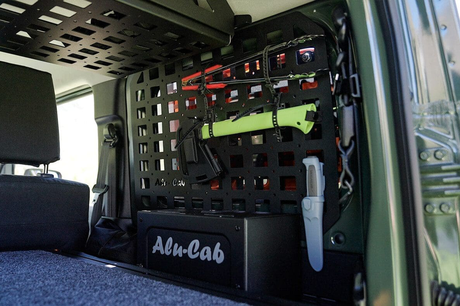 Alu-Cab Jimny Interior Molle Plate fitted to Suzuki Jimny — Rival 4x4 Australia