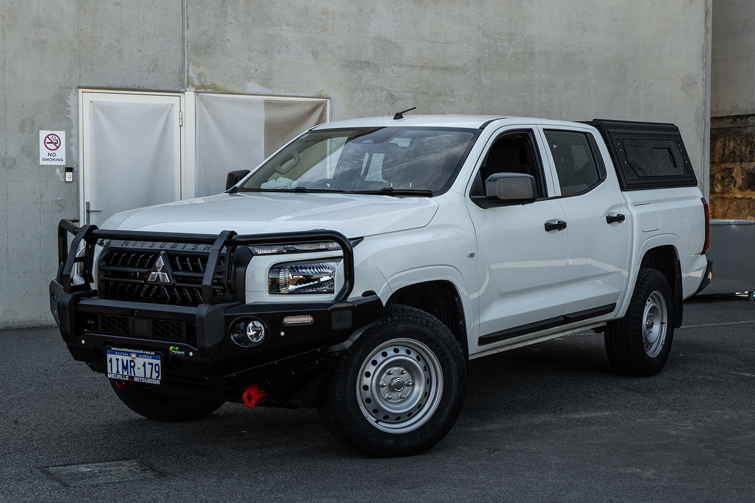 Alu-Cab Contour Canopy for Mitsubishi MV Triton fitted to Mitsubishi Triton — Rival 4x4 Australia