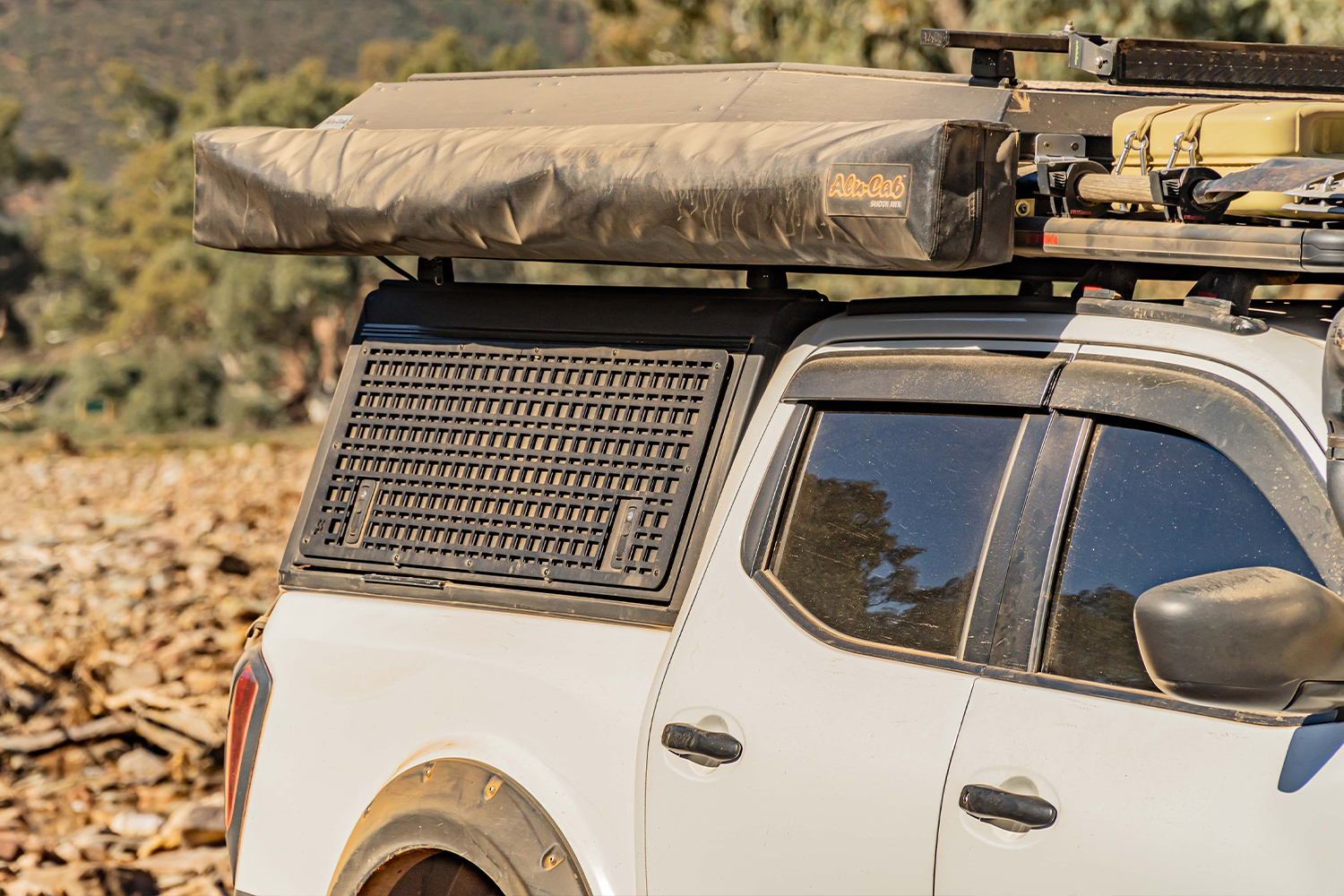 Alu-Cab Explorer Canopy for Nissan Navara NP300 2021+ fitted to Nissan Navara — Rival 4x4 Australia