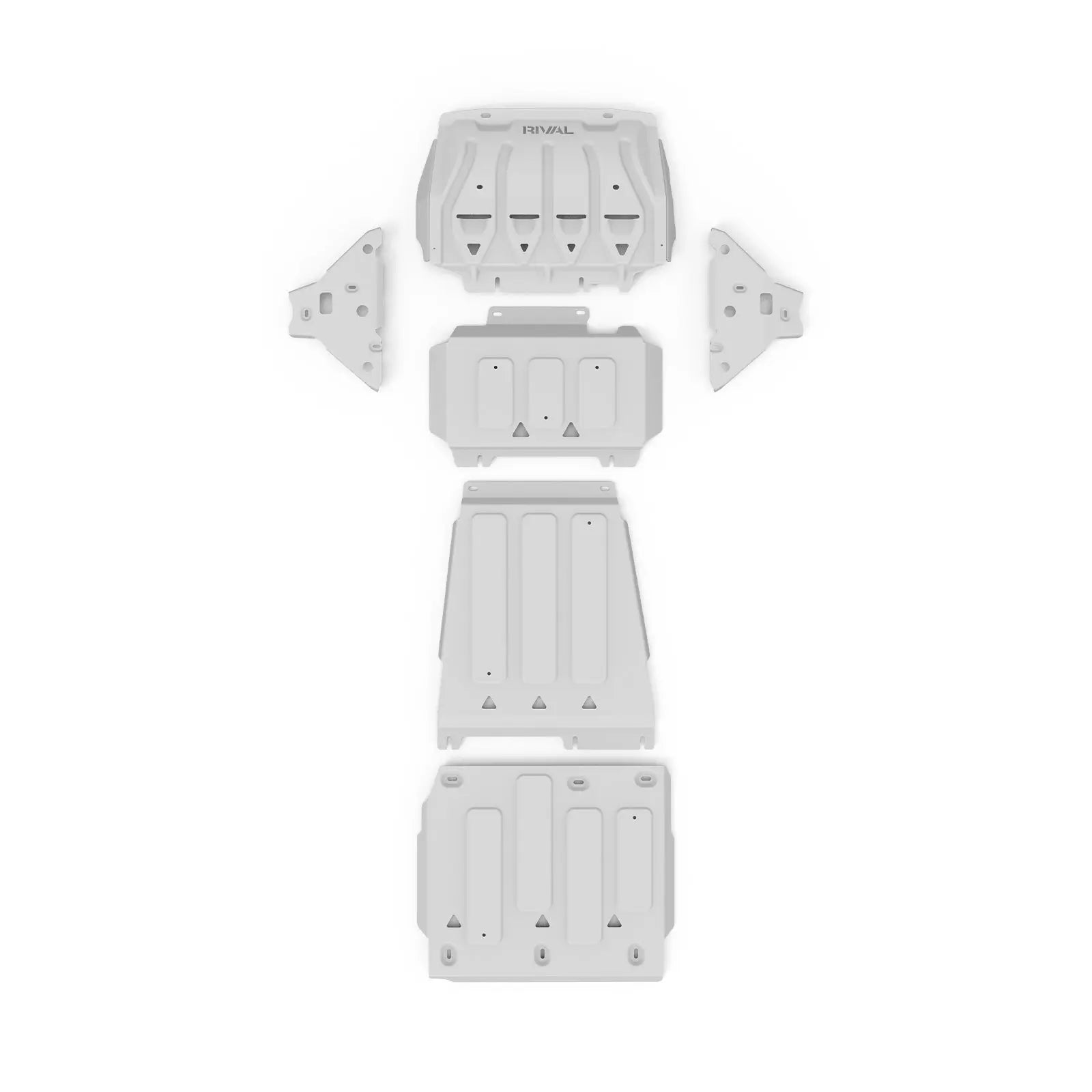 Set of 5 Aluminum Bash Plates Ford Ranger PX1/PX2/PX3 (2012–2022) RIVAL