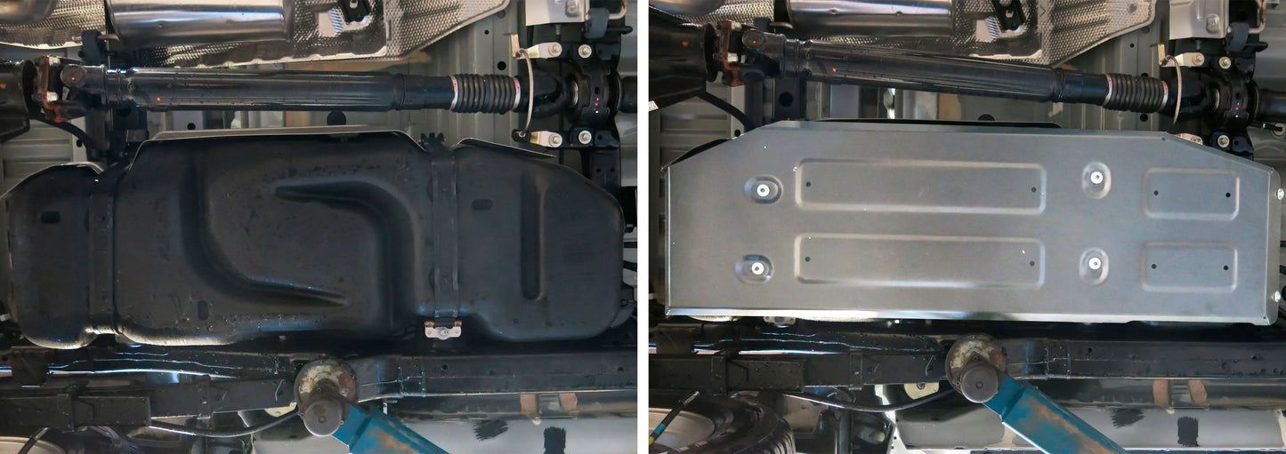 Toyota Hilux (2015–Present) 4x4 Fuel Tank Bash Plate – Aluminium RIVAL 4x4 Australia
