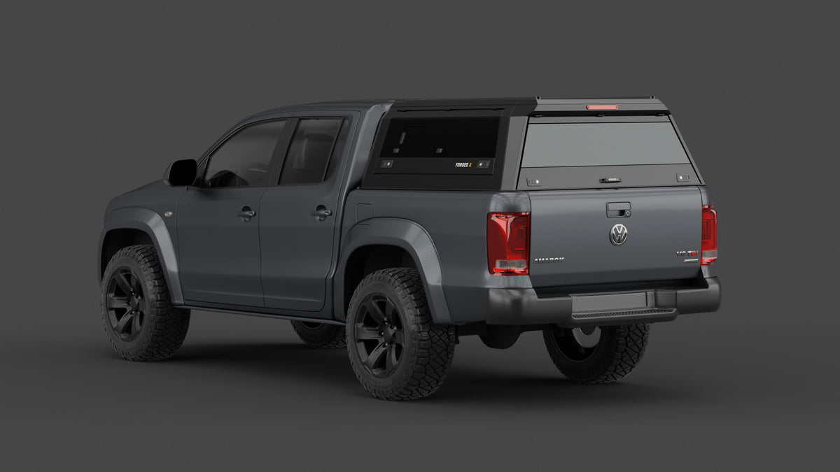 Volkswagen Amarok 2011–2022 aluminium ute canopy – with sliding dog windows