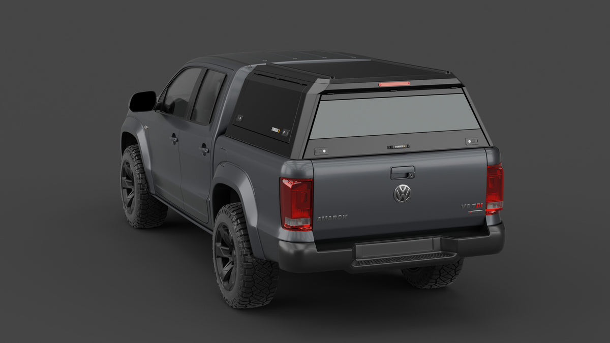 Volkswagen Amarok 2011–2022 aluminium ute canopy – with sliding dog windows