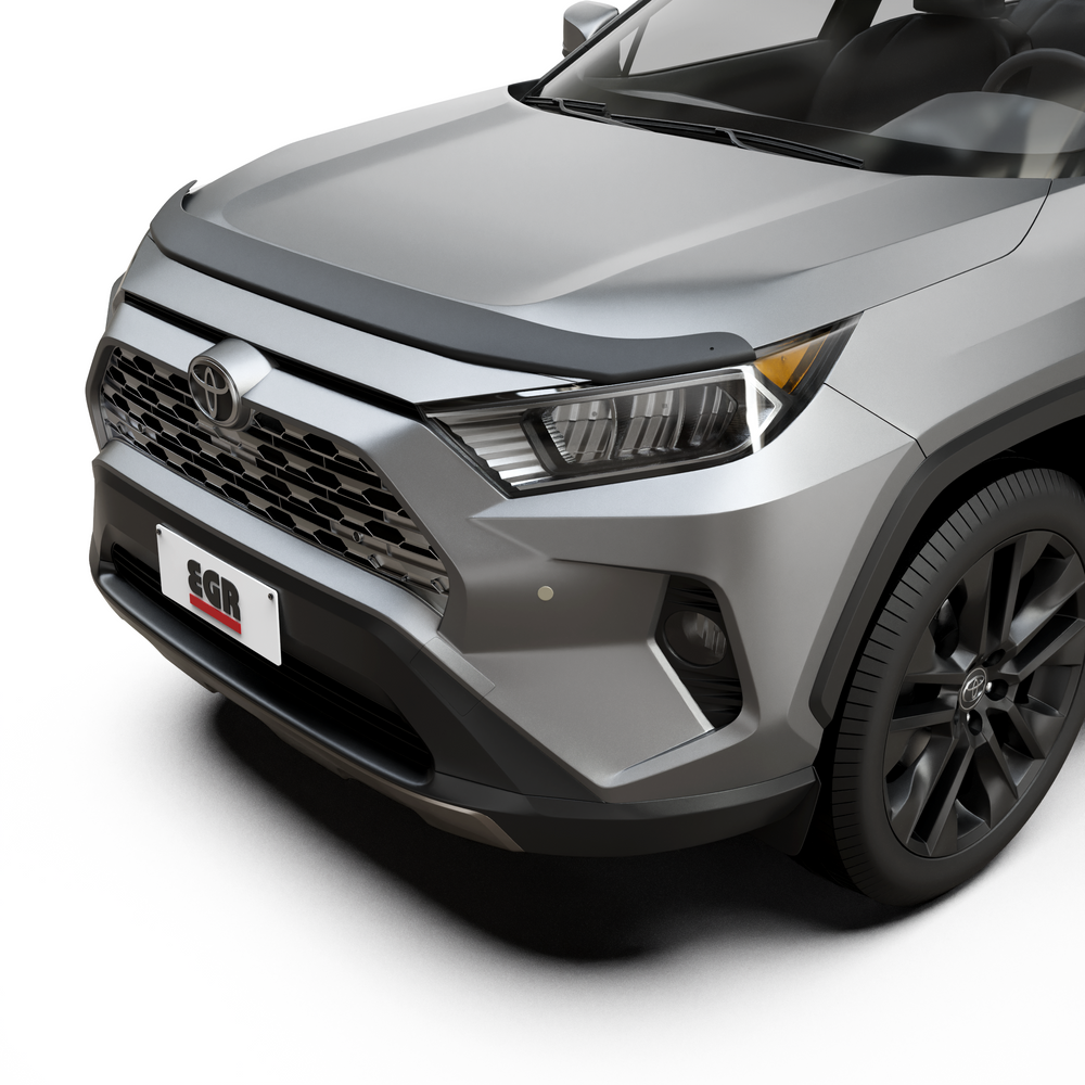 EGR Slimline Weathershields — Bonnet Protector - Matte Black - Toyota Rav4 2019-2025 (4pc, Dark Smoke)