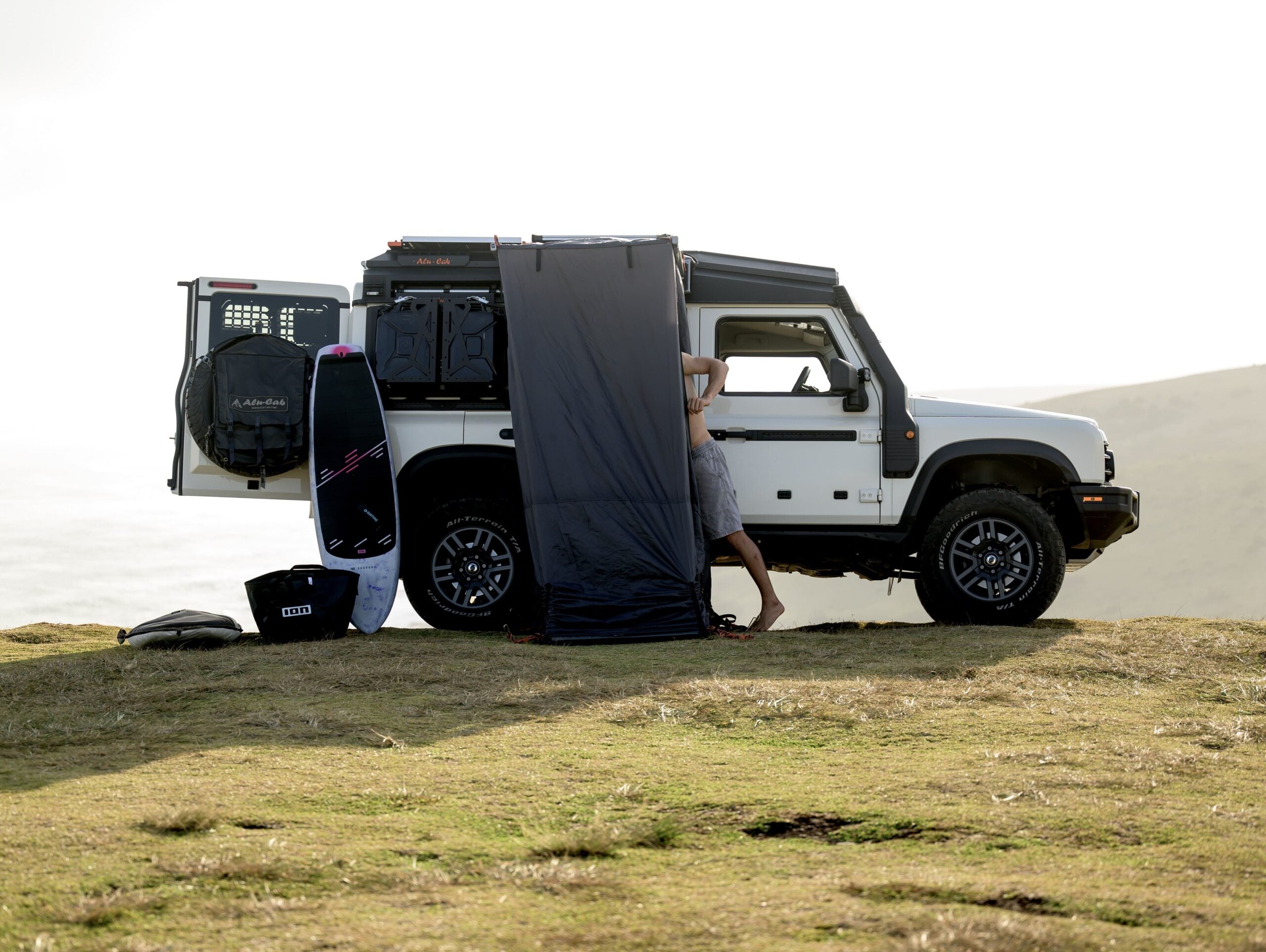 Alu-Cab Shower Cube - Adjustable Height — genuine product, Rival 4x4 Australia