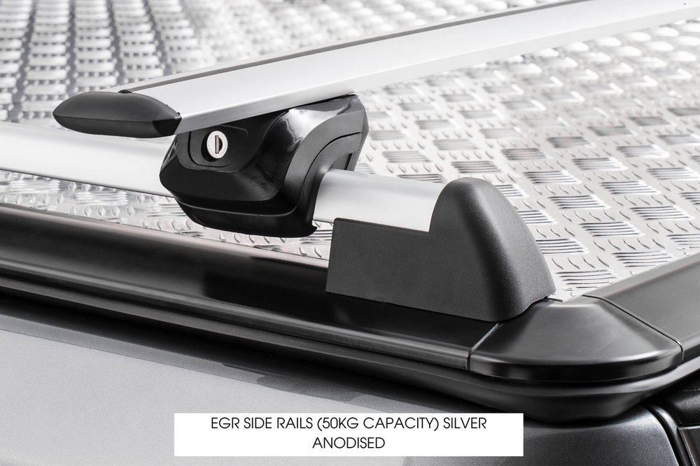 EGR Load Shield Side Rails — Clear Anodised Silver