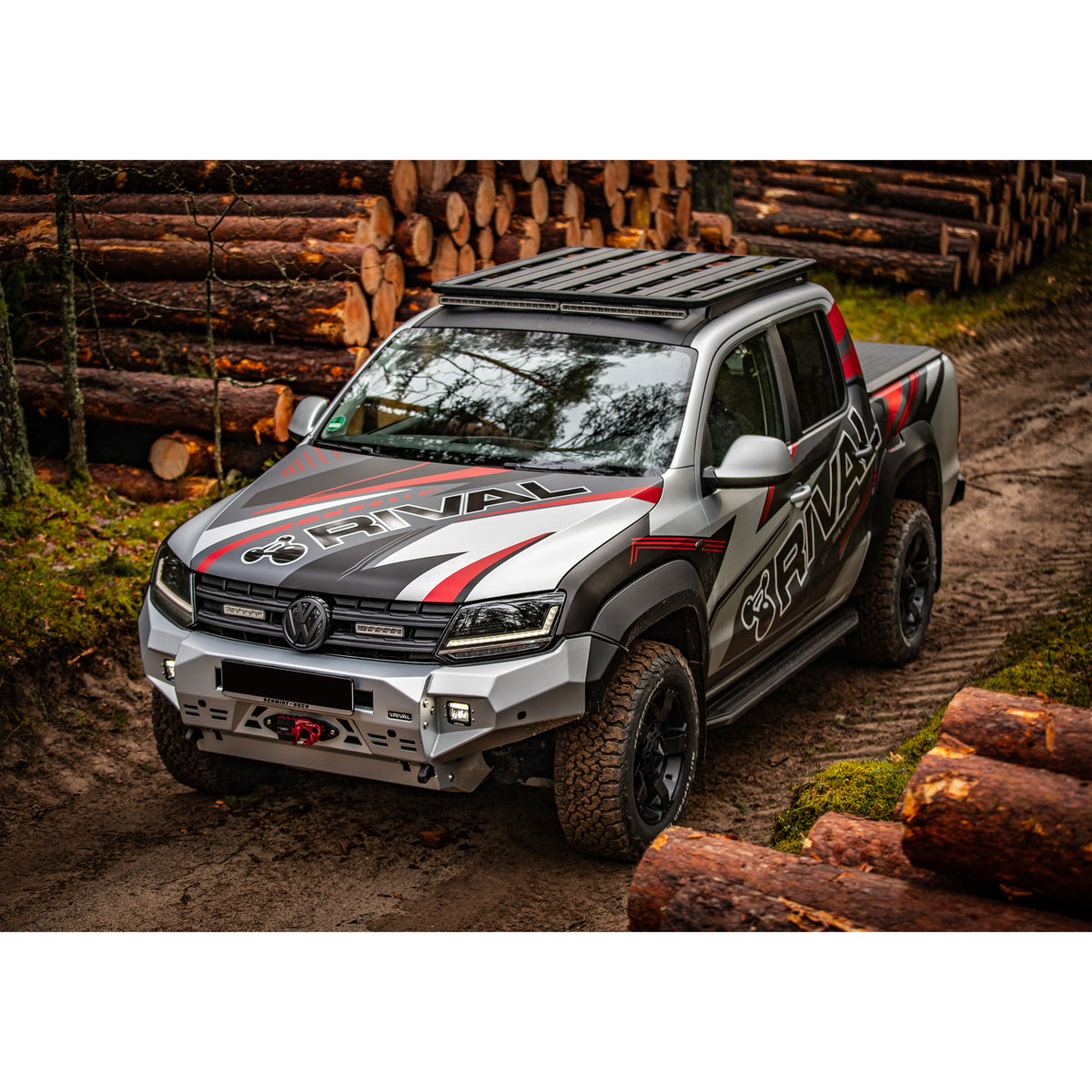 Volkswagen Amarok (2010-2023) 4x4 Roof Rack - Aluminium