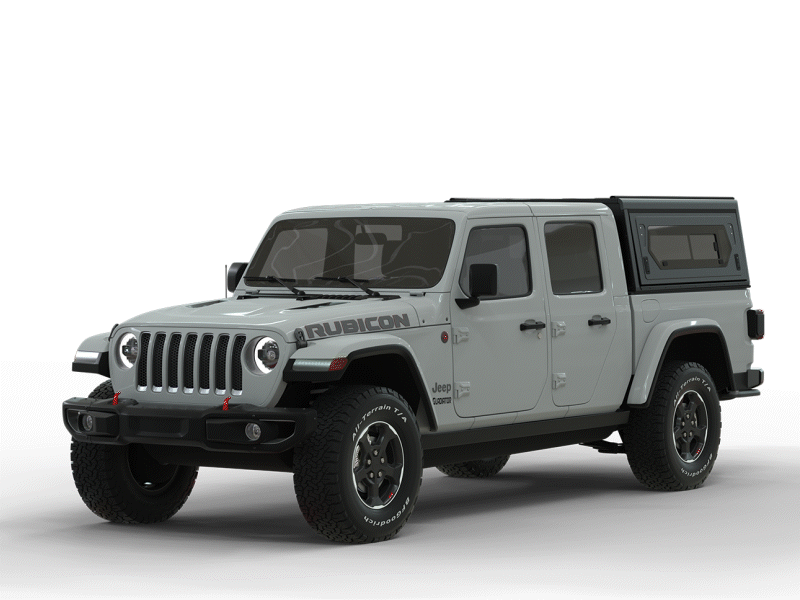 Alu-Cab Contour Canopy for Jeep Gladiator fitted to Jeep Gladiator — Rival 4x4 Australia
