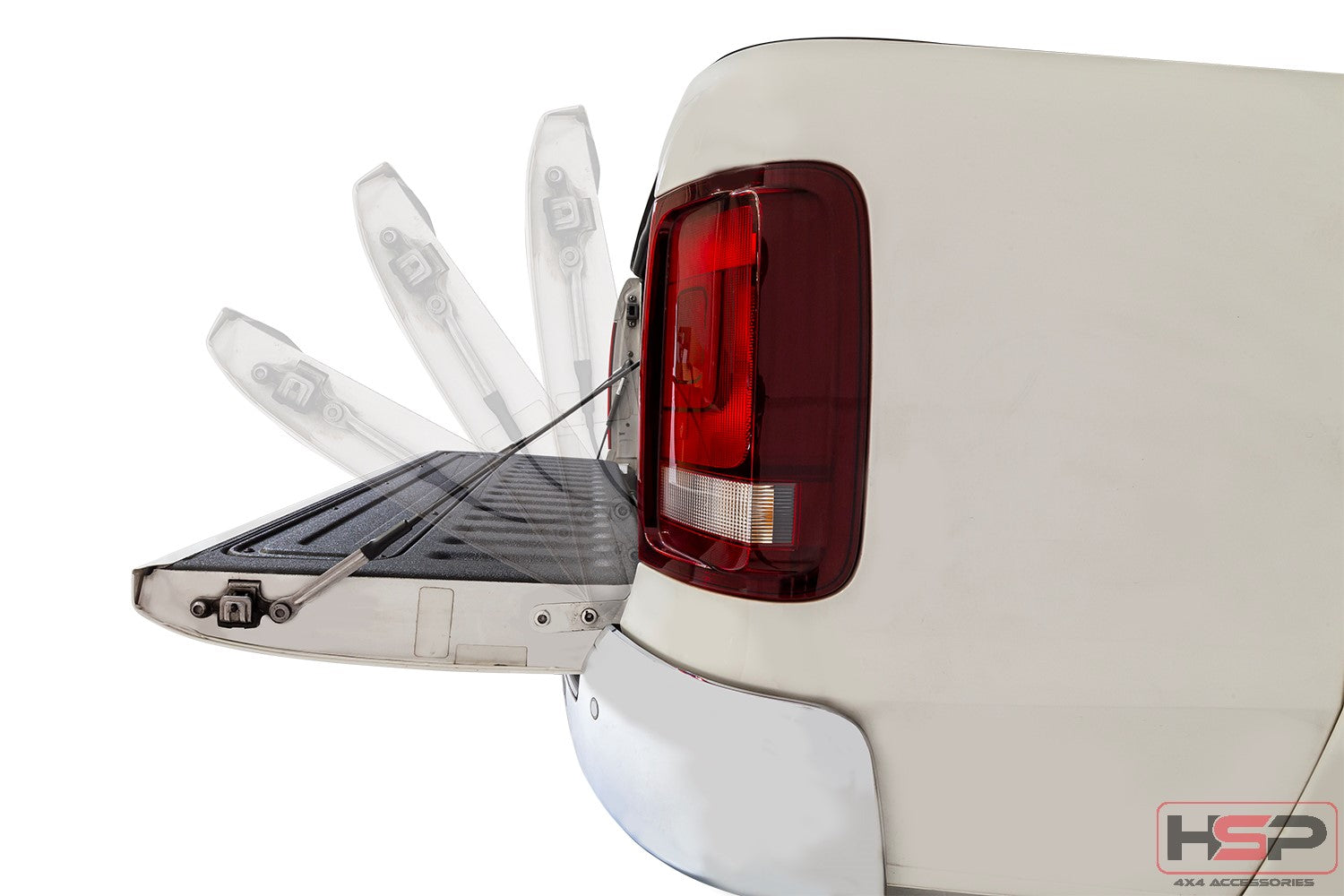 HSP Tailgate Assist — HSP Tailgate Assist for VW Amarok 2H — Twin Strut + Weight Reduction