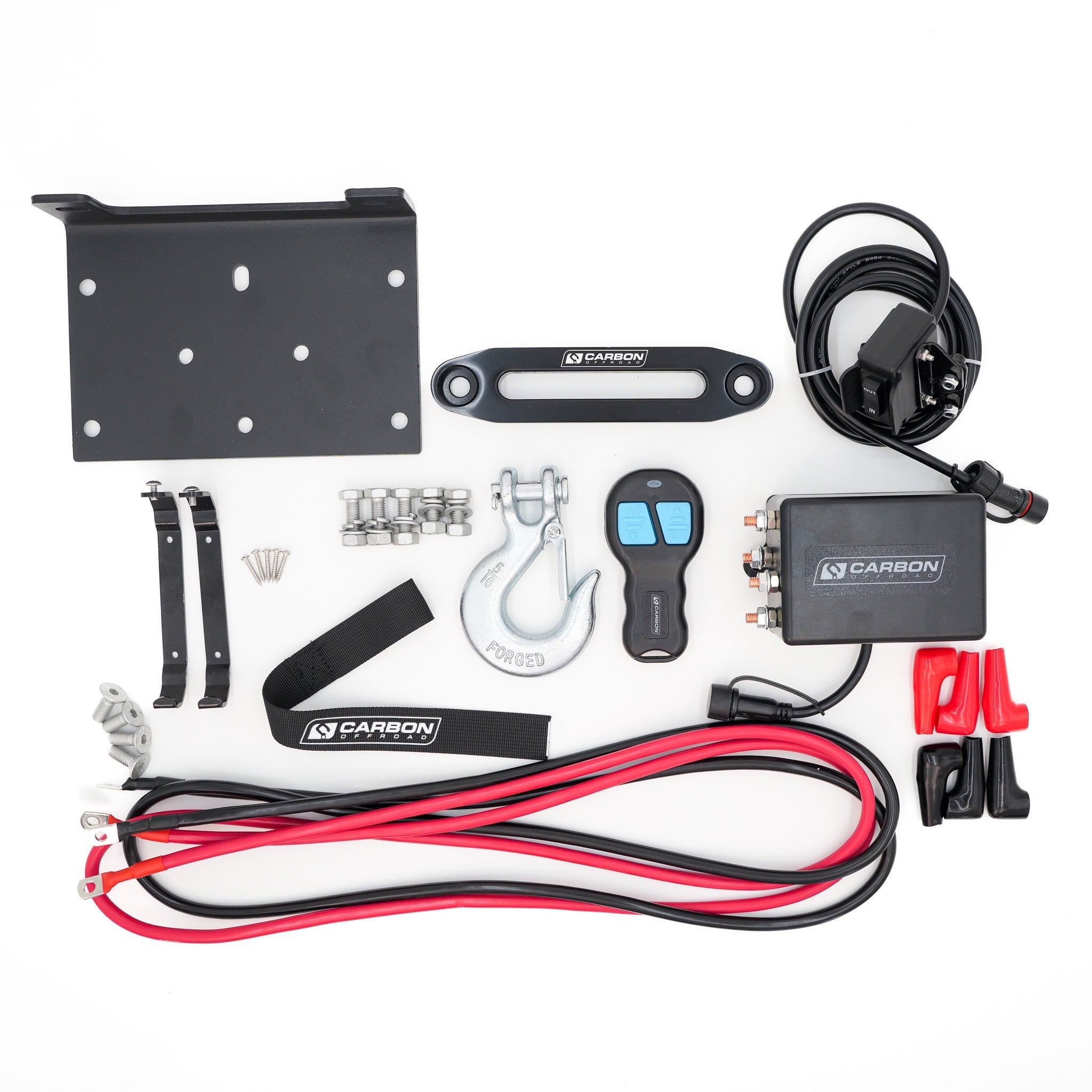 Carbon 4.5k 4500lb ATV - Trailer Winch
