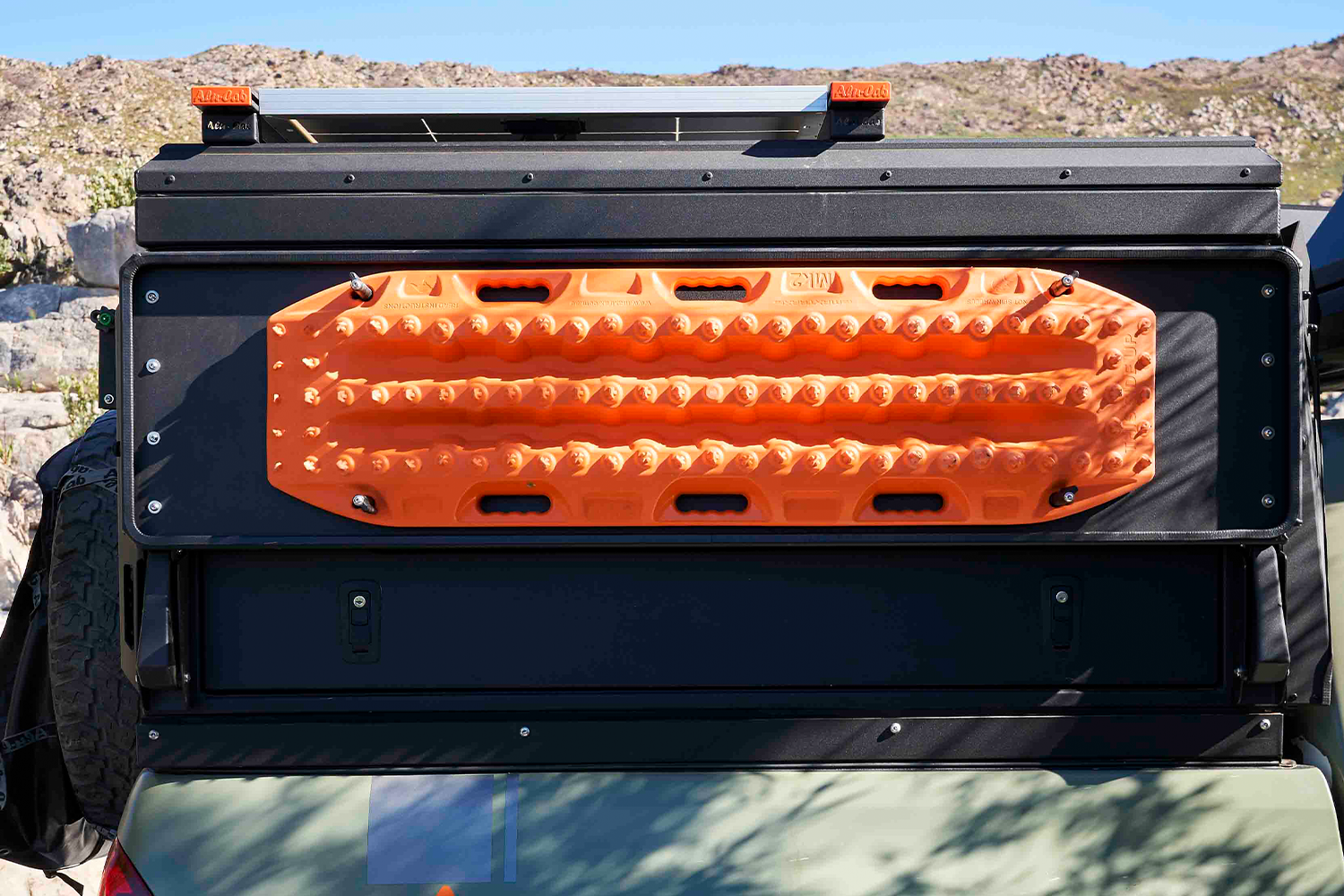 Alu-Cab Camper MaxTrax Fold-Out Side Table — genuine product, Rival 4x4 Australia