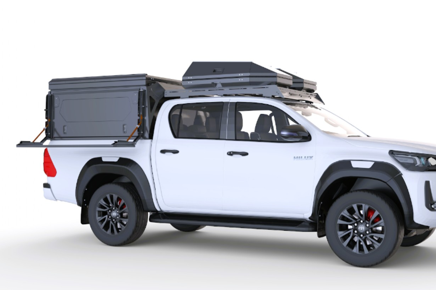 Alu-Cab Camper MaxTrax Fold-Out Side Table — genuine product, Rival 4x4 Australia
