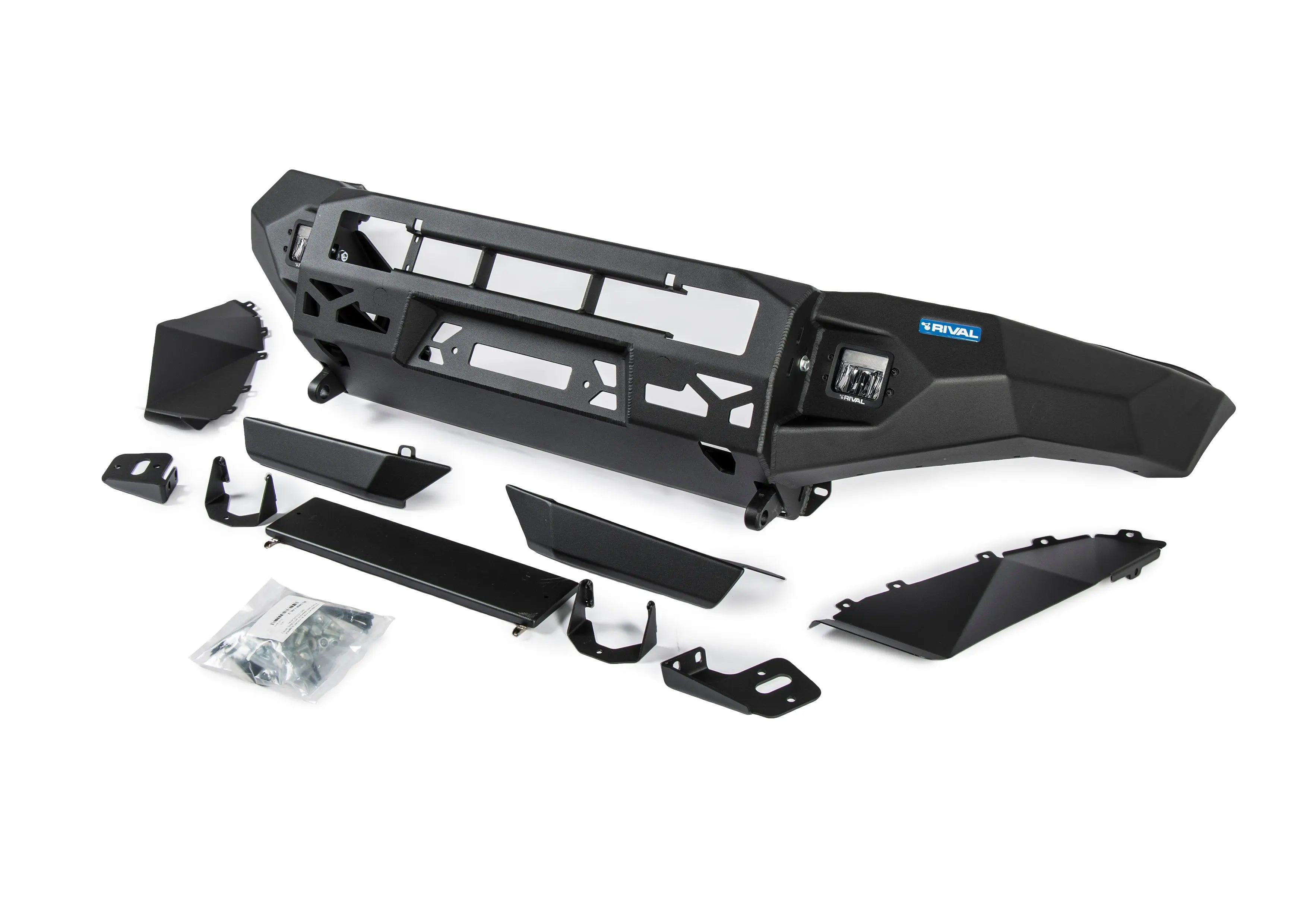 Aluminium Front Bar with RIVAL LED Fog Lights (Set of 2) – Ford Ranger PX1/PX2/PX3 & Everest (2015–2022) RIVAL