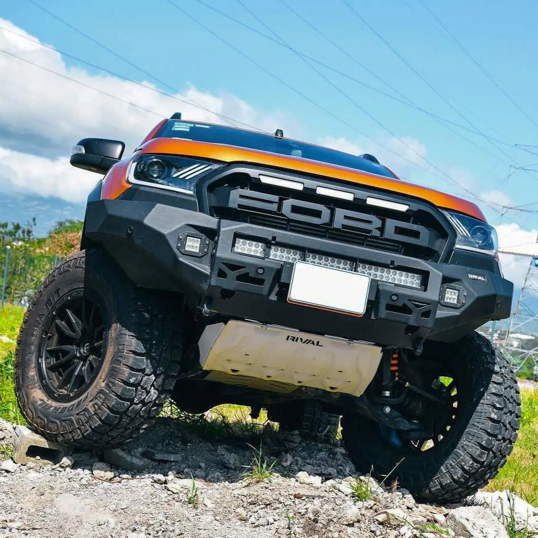 Aluminium Front Bar with RIVAL LED Fog Lights (Set of 2) – Ford Ranger PX1/PX2/PX3 & Everest (2015–2022) RIVAL