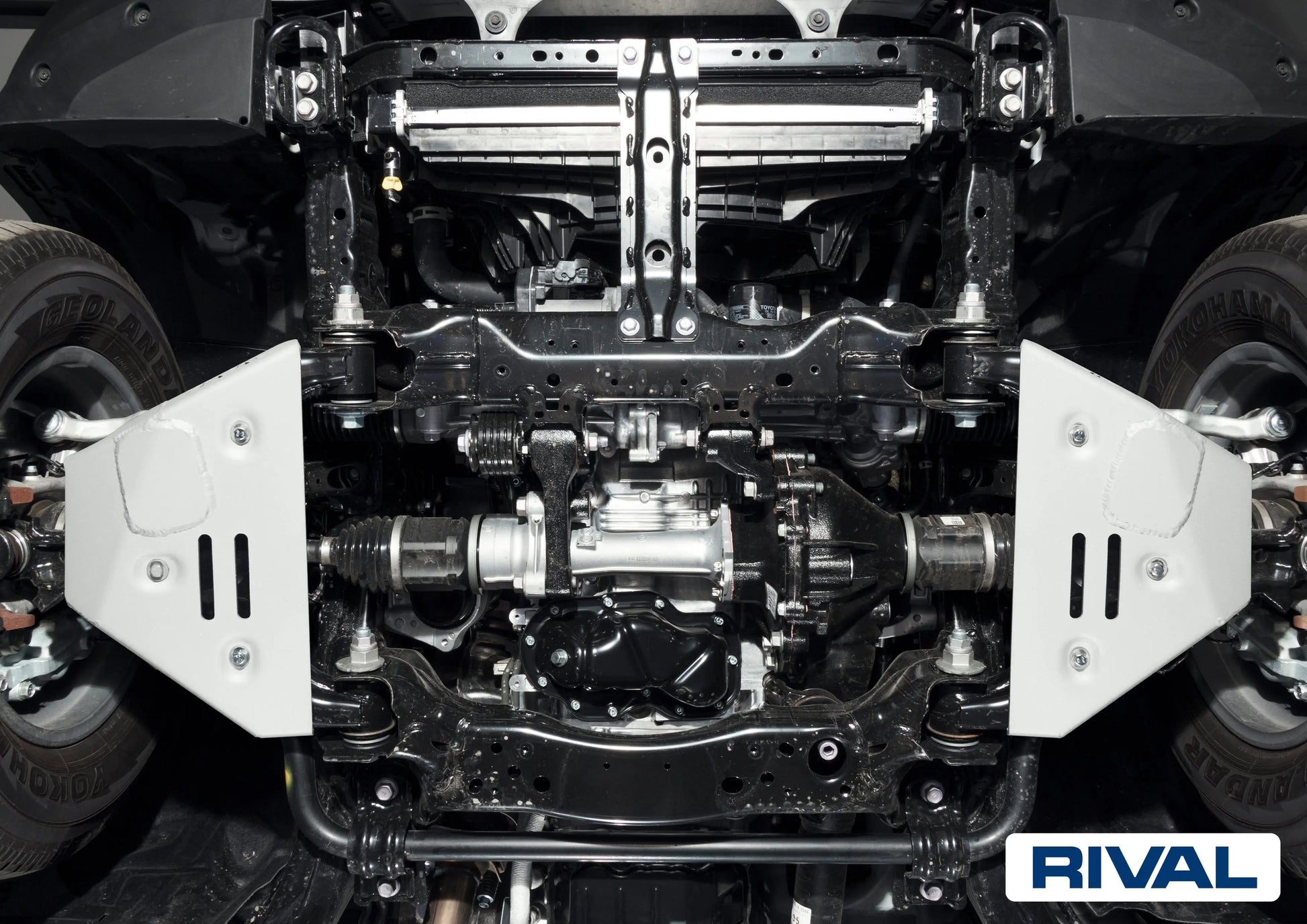 Aluminum A-Arms Bash Plate - TOYOTA LAND CRUISER 250; V-2.8D, AT, 4WD; 2024-PRESENT RIVAL