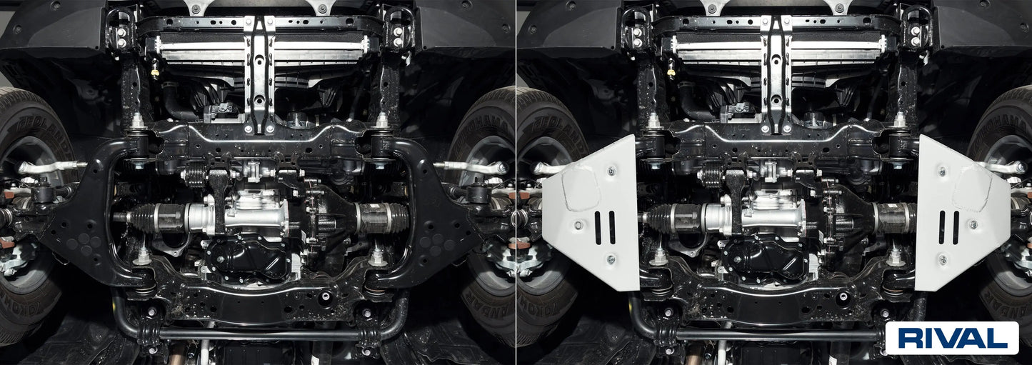 Aluminum A-Arms Bash Plate - TOYOTA LAND CRUISER 250; V-2.8D, AT, 4WD; 2024-PRESENT RIVAL
