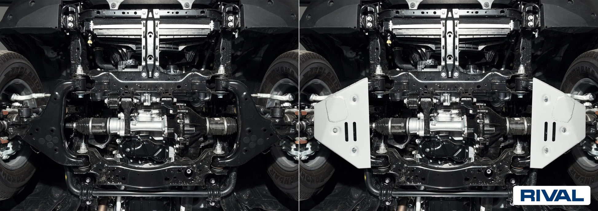 Aluminum A-Arms Bash Plate - TOYOTA LAND CRUISER 250; V-2.8D, AT, 4WD; 2024-PRESENT RIVAL