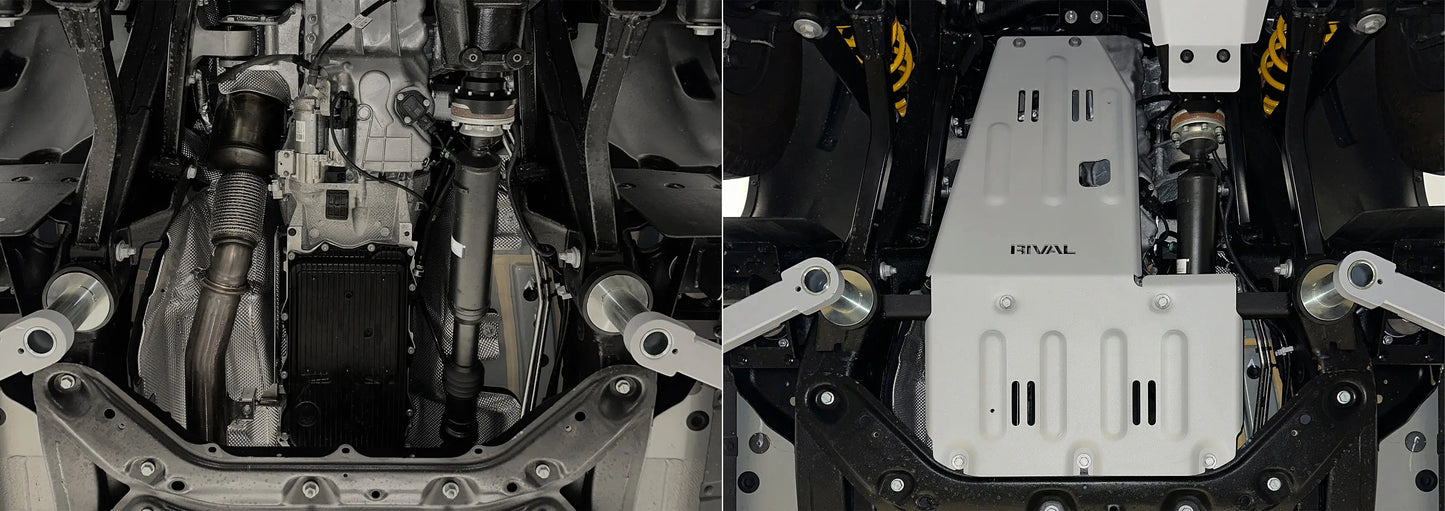Aluminum Engine Bash Plate - Ineos Grenadier 3.0, 3.0D; At; 4Wd (2023-Present) + Fitting Kit RIVAL