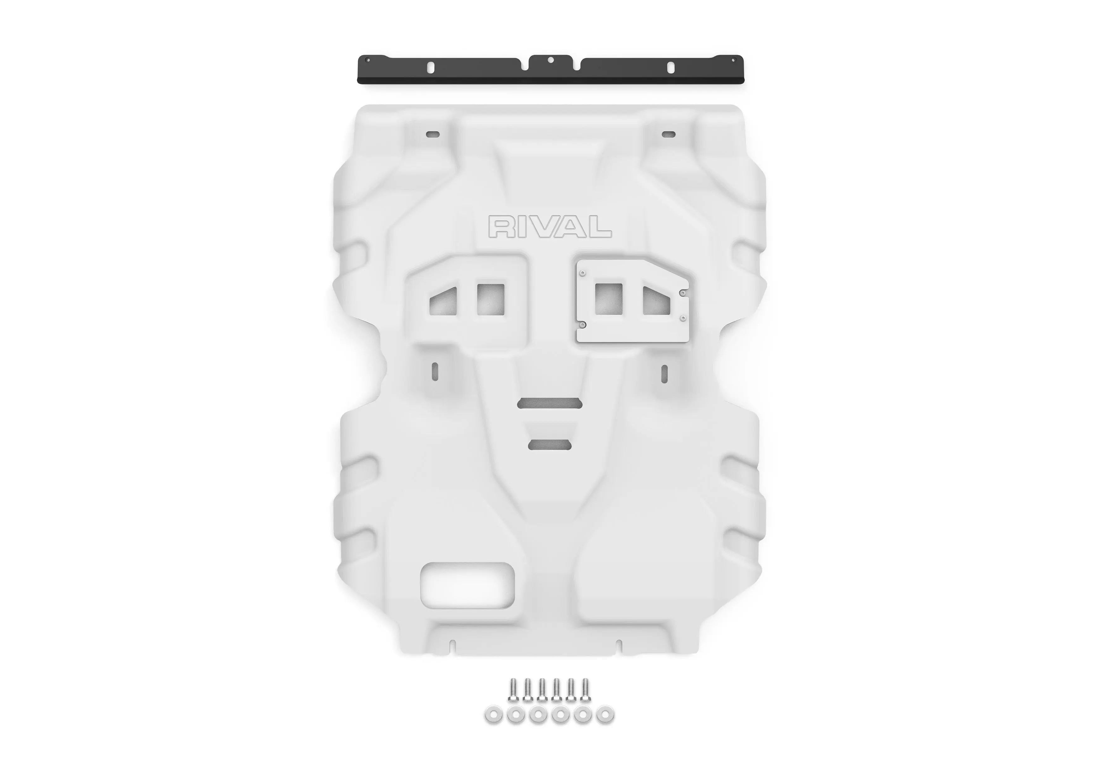Aluminum Engine Bash Plate - TOYOTA LAND CRUISER 250; V-2.8D, AT, 4WD; 2024-PRESENT, New design RIVAL