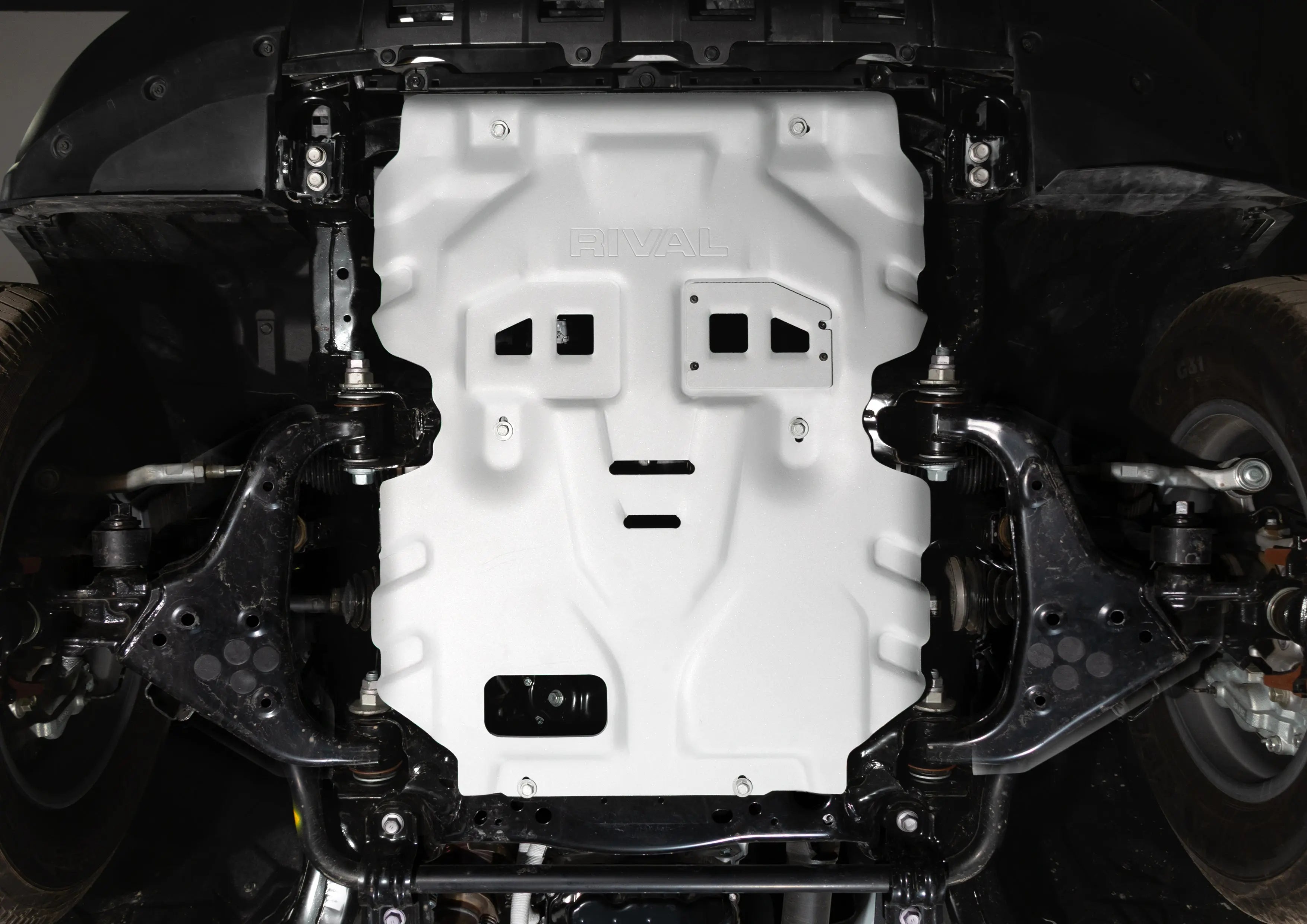 Aluminum Engine Bash Plate - TOYOTA LAND CRUISER 250; V-2.8D, AT, 4WD; 2024-PRESENT, New design RIVAL