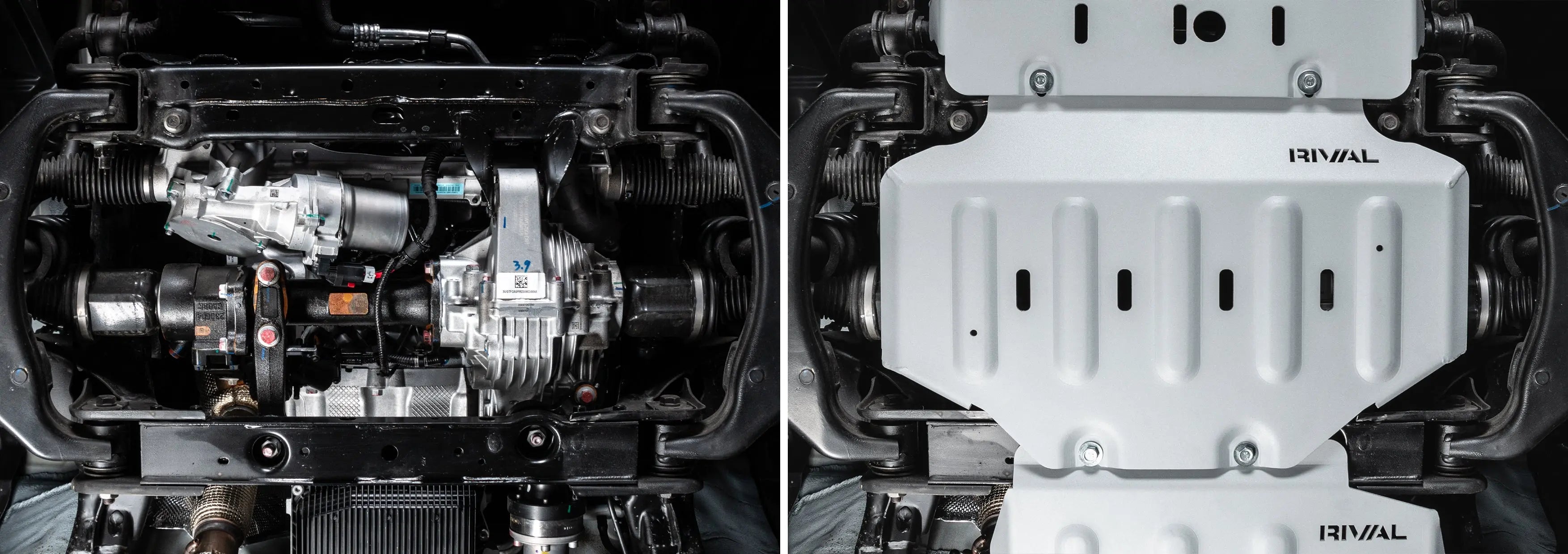 Aluminum Engine Bash Plate - Tank 300 2.0L At 4Wd (2021-Present) / Tank 500 3.0L At 4Wd (2021-Present), Petrol only RIVAL