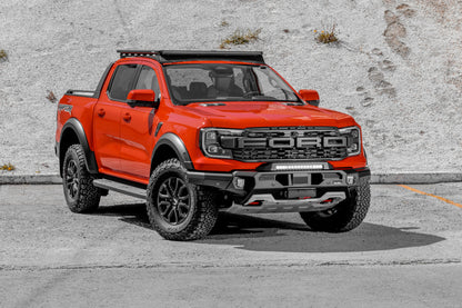 Aluminum Front Bar - Ford Ranger Raptor Next Gen 2022-On, includes RIVAL FOG lights (Set of 2) RIVAL
