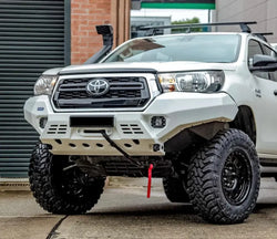 Aluminum Front Bar with RIVAL Fog Lights (Set of 2) - Toyota Hilux (2018–2021)