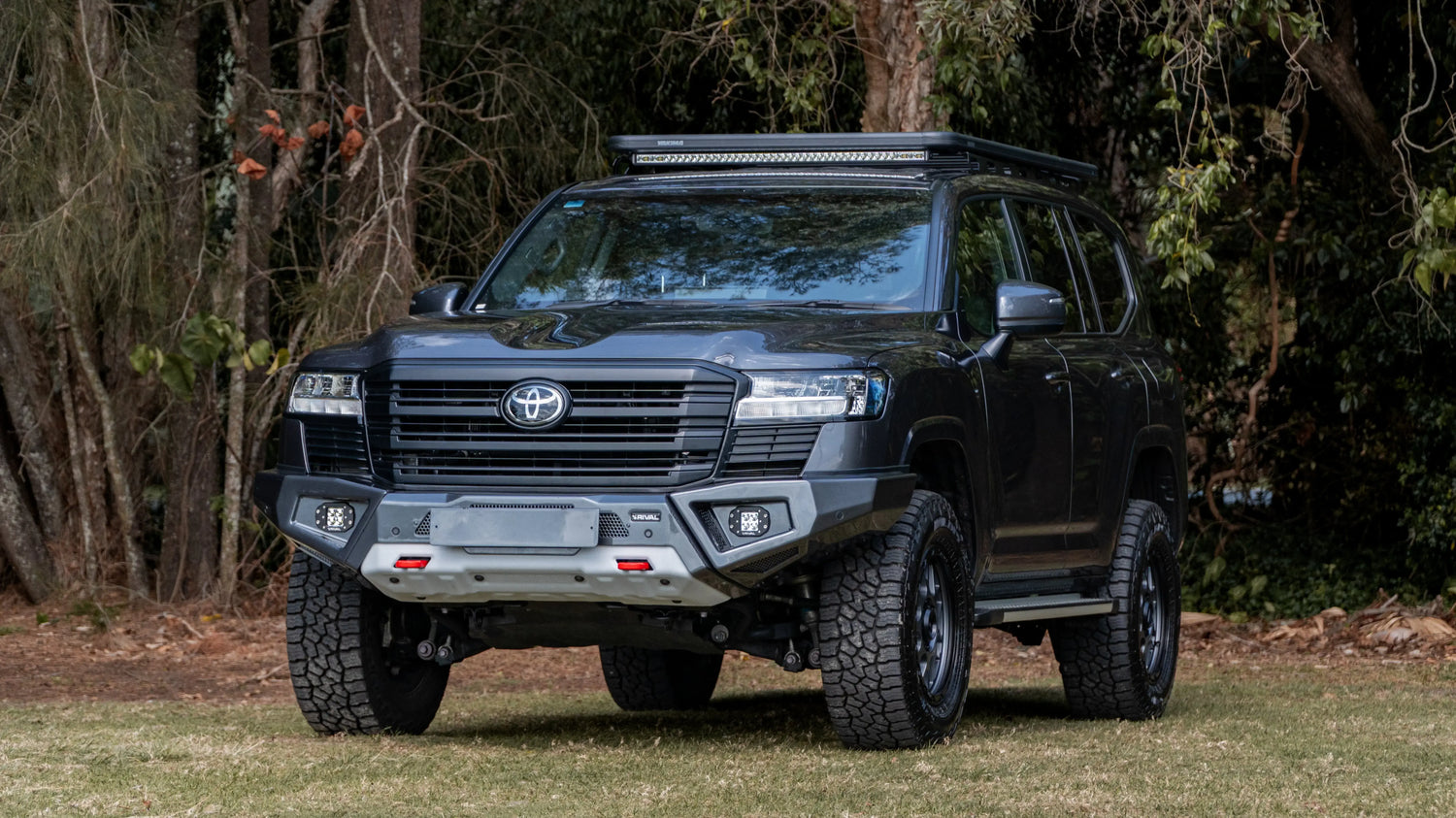 Aluminum Front Bar - Toyota LC300 2021-On (Incl. GR Sport), includes RIVAL FOG lights (Set of 2) RIVAL 4x4 Australia
