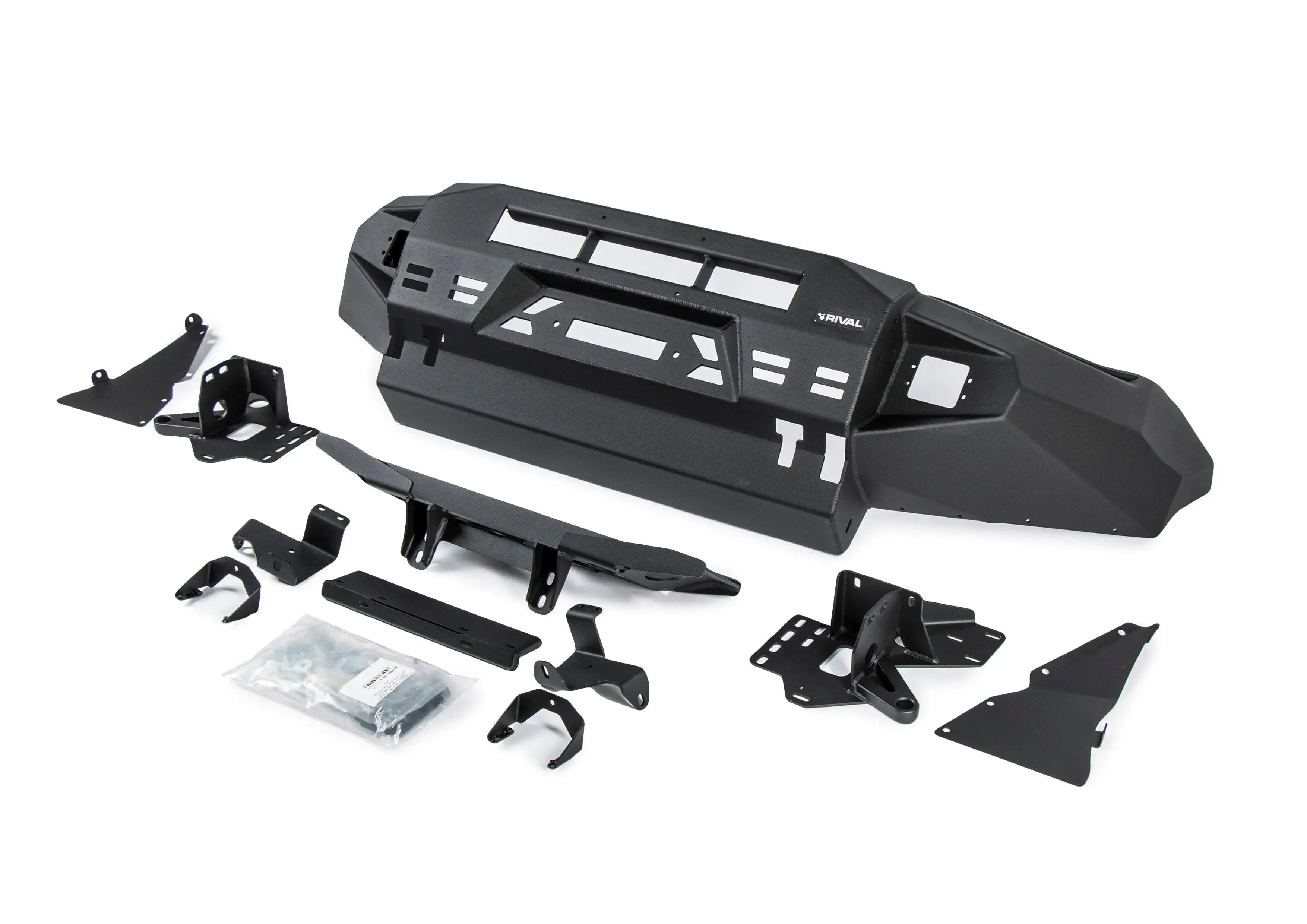 Aluminum Front Bar - VW Amarok 2010-2023, includes RIVAL FOG lights (Set of 2) RIVAL 4x4 Australia