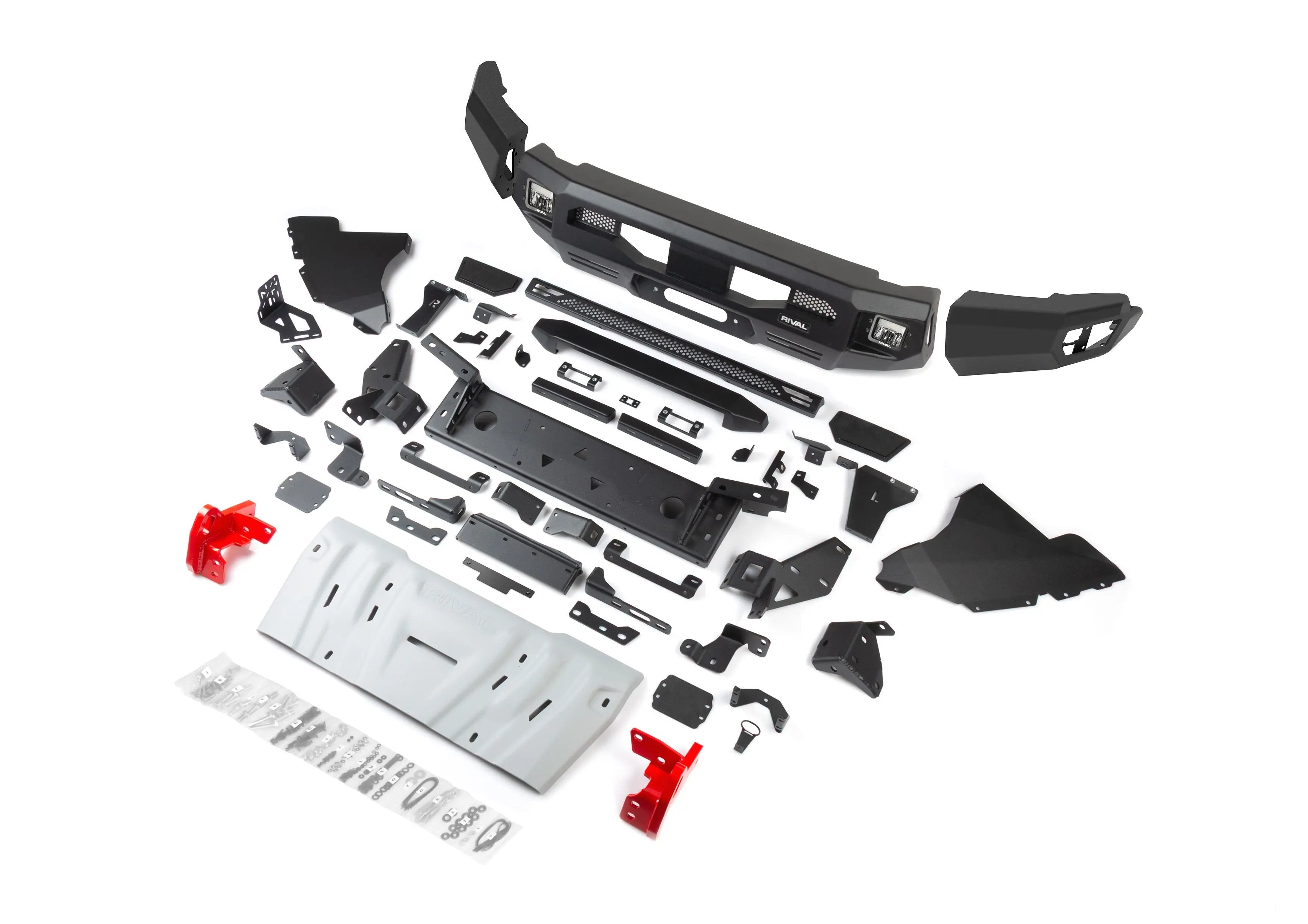 Aluminum Front Bar with RIVAL LED Fog Lights (Set of 2) - Toyota LC 250 Prado 2024-On RIVAL 4x4 Australia