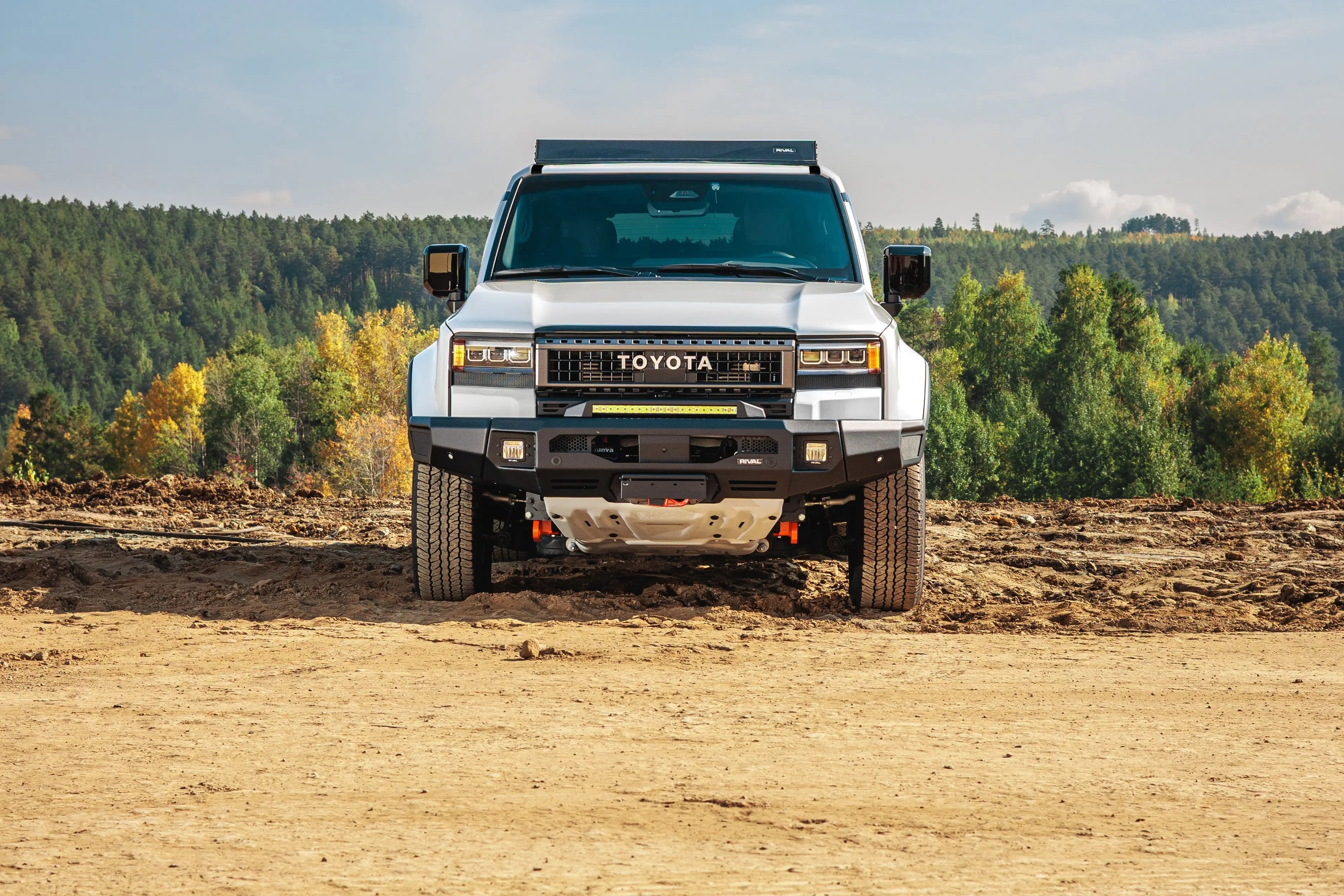 Aluminum Front Bar with RIVAL LED Fog Lights (Set of 2) - Toyota LC 250 Prado 2024-On RIVAL 4x4 Australia