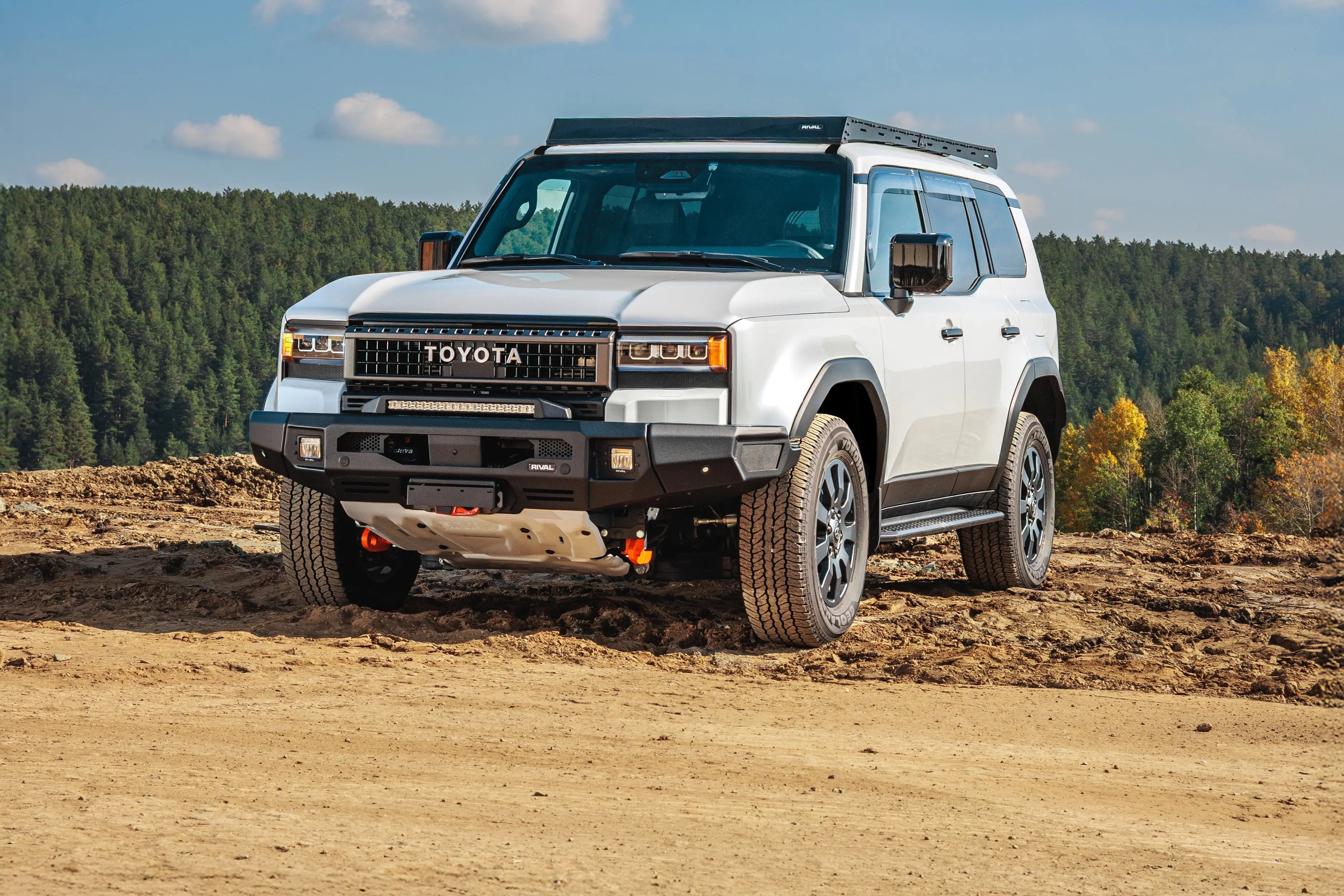 Aluminum Front Bar with RIVAL LED Fog Lights (Set of 2) - Toyota LC 250 Prado 2024-On RIVAL 4x4 Australia