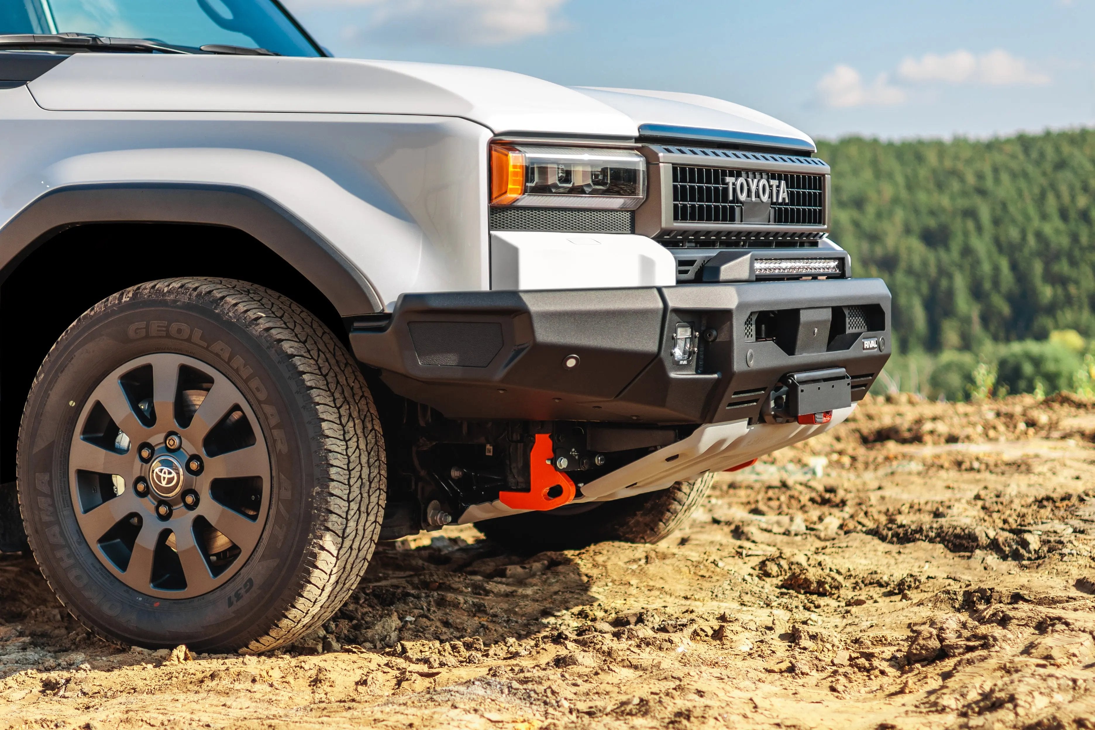 Aluminum Front Bar with RIVAL LED Fog Lights (Set of 2) - Toyota LC 250 Prado 2024-On RIVAL 4x4 Australia