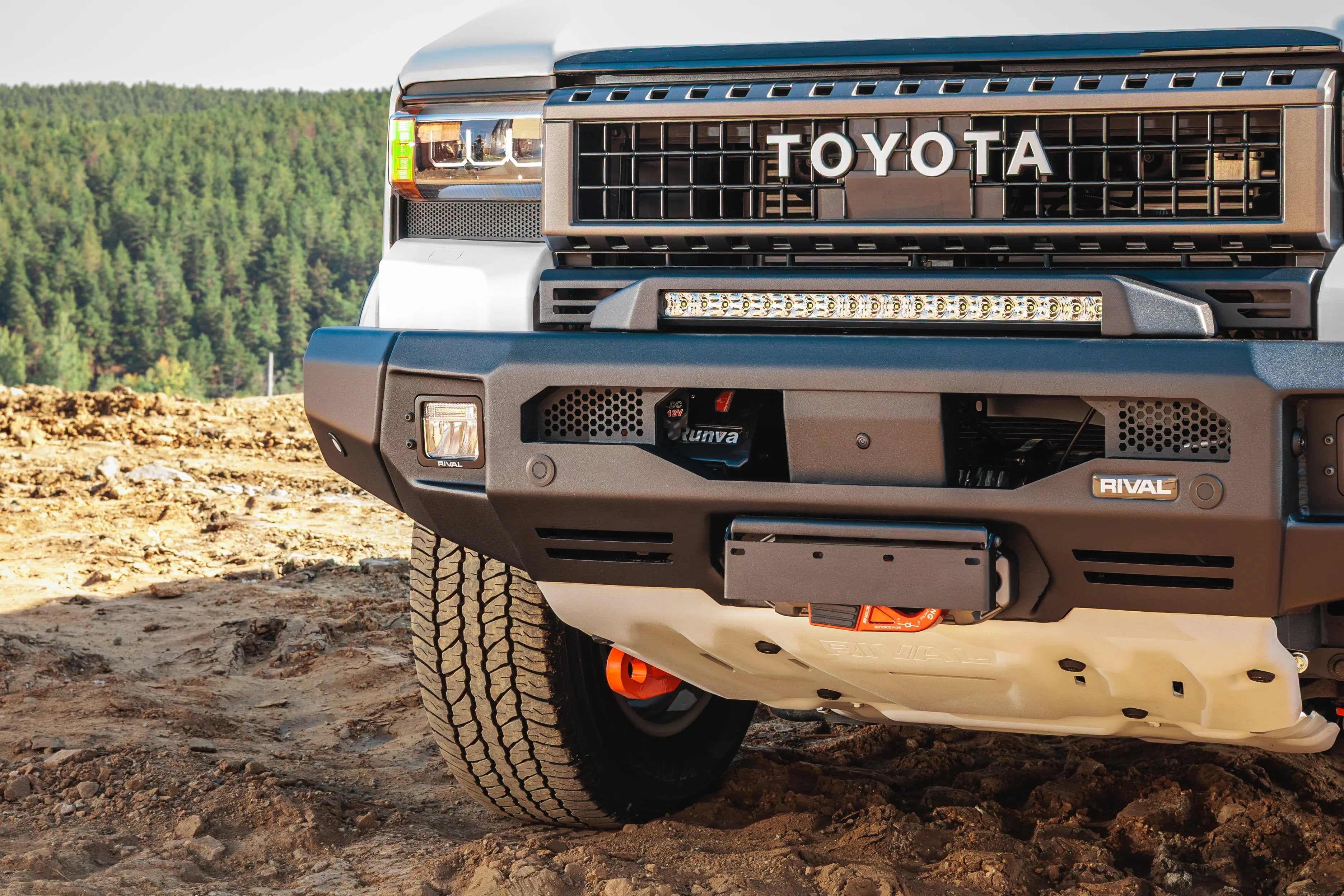 Aluminum Front Bar with RIVAL LED Fog Lights (Set of 2) - Toyota LC 250 Prado 2024-On RIVAL 4x4 Australia