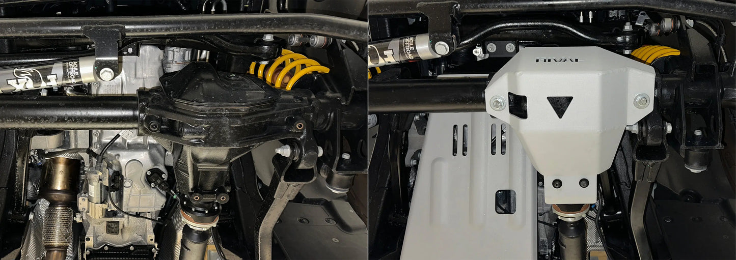 Aluminum Front Differential Bash Plate - Ineos Grenadier V-3.0, 3.0D, At, 4Wd (2023-Present) + Fitting Kit RIVAL