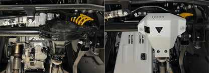 Aluminum Front Differential Bash Plate - Ineos Grenadier V-3.0, 3.0D, At, 4Wd (2023-Present) + Fitting Kit RIVAL