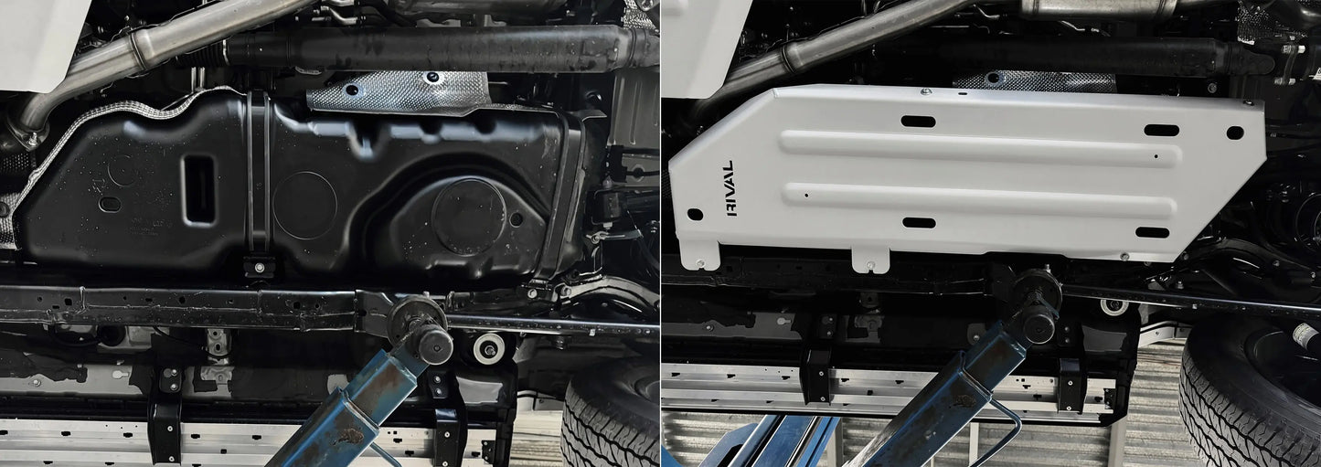 Aluminum Fuel Tank Bash Plate - TOYOTA LAND CRUISER 250; V-2.8D, AT, 4WD; 2024-PRESENT RIVAL