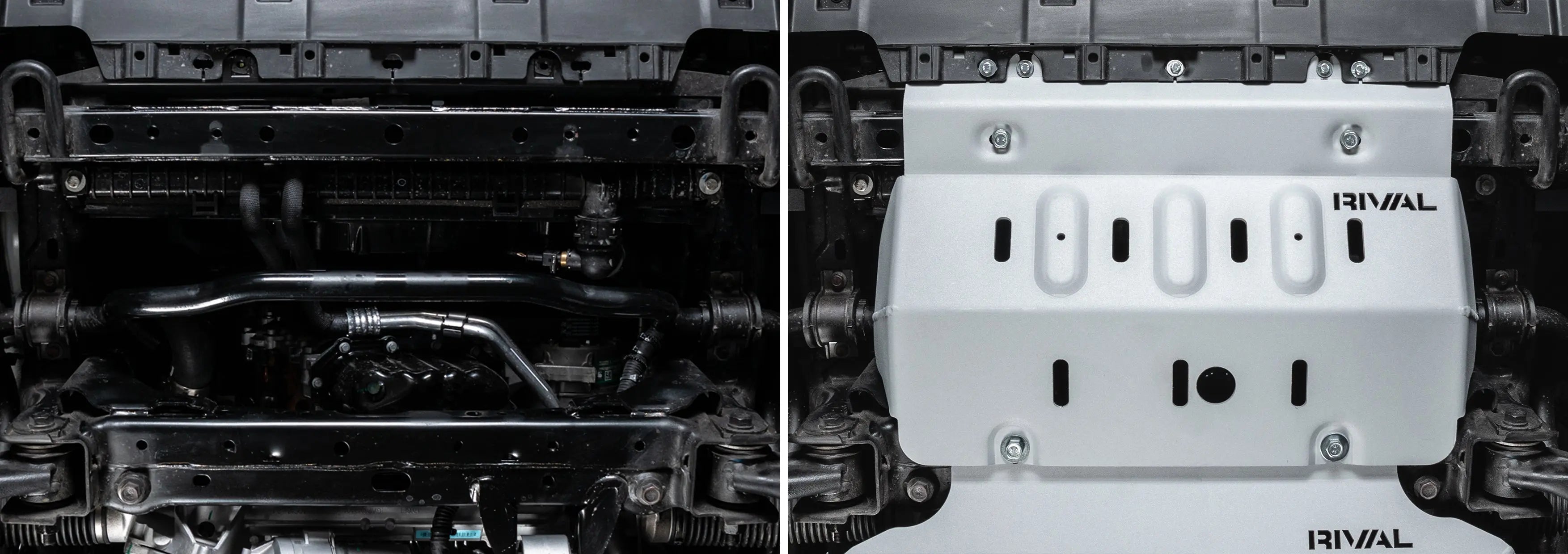 Aluminum Radiator Bash Plate - Tank 300 2.0L At 4Wd (2021-Present) / Tank 500 3.0L At 4Wd (2021-Present), Petrol only RIVAL